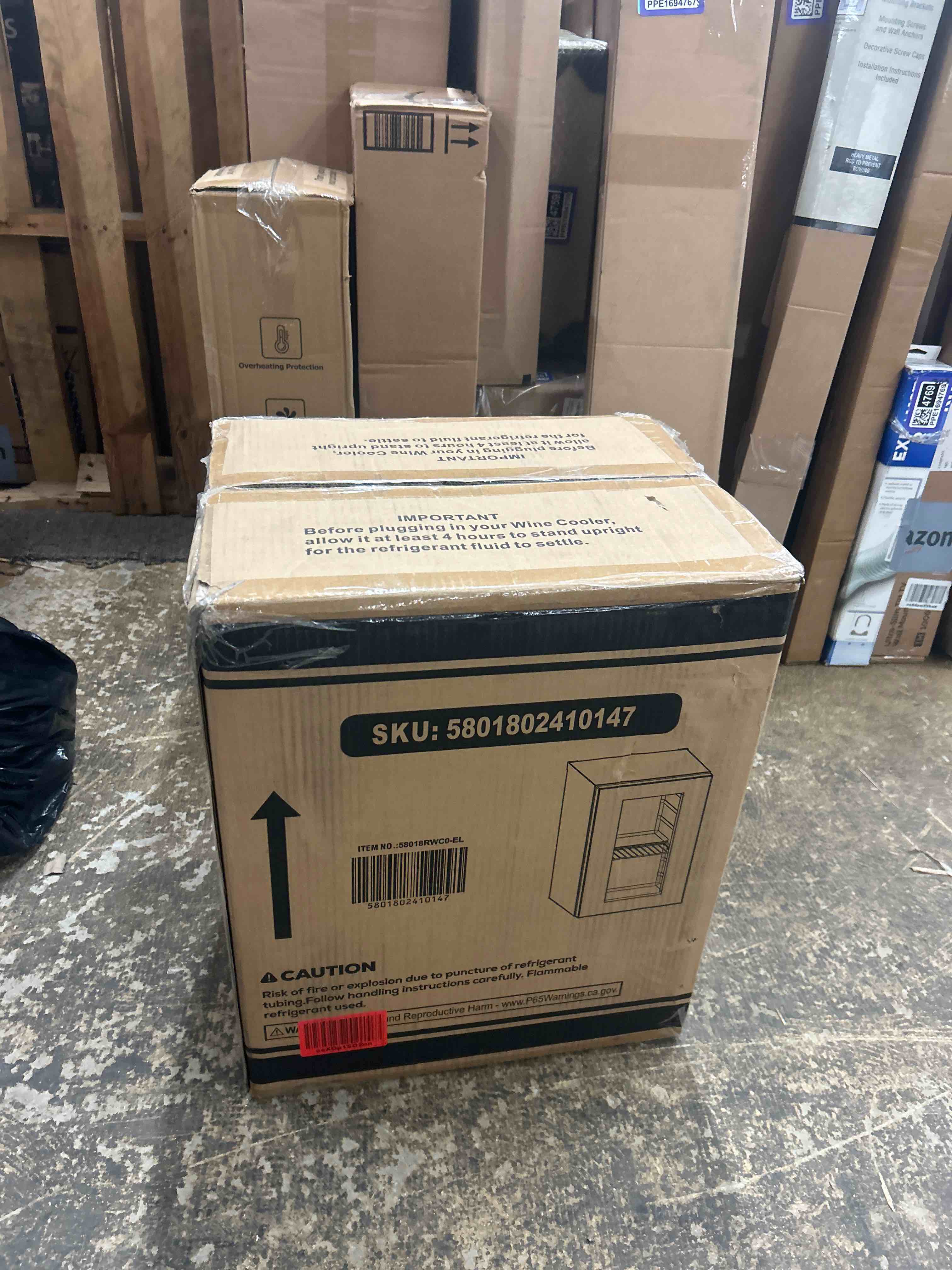 Condition photo showing New/Like New for 24 Cans Beverage Refrigerator Cooler, Mini Fridge Countertop Drink Cooler for Soda, Canned Beer, Adjustable Digital Temperature Control for Home Dorm Office, Black