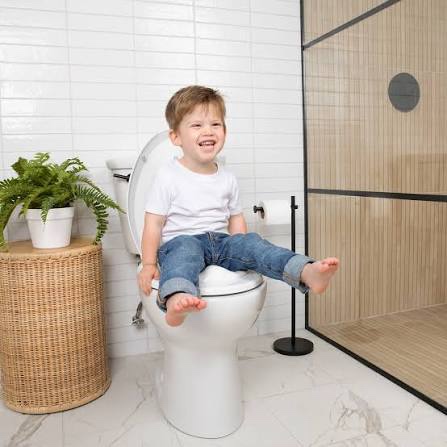 Condition photo showing New/Like New for JOOL BABY Quick Flip Toilet Seat with Built-In Potty Training Seat - Elongated