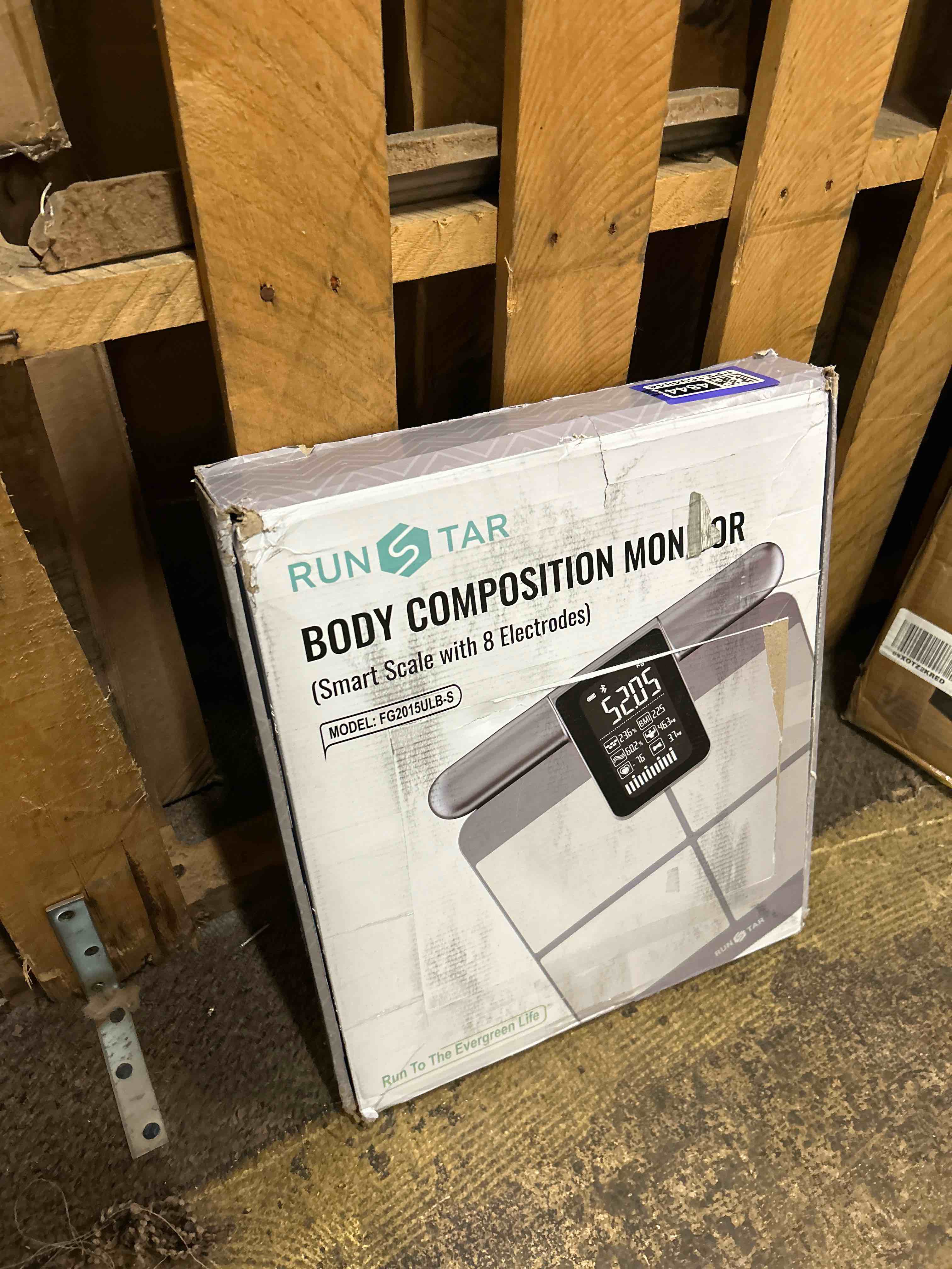 Condition photo showing New/Like New for RunStar Scale for Body Weight and Fat Percentage, 8-Electrodes Precision Digital Smart Scale for BMI 28 Body Composition Measurement, Silver Bathroom Smart Scales with Large Display