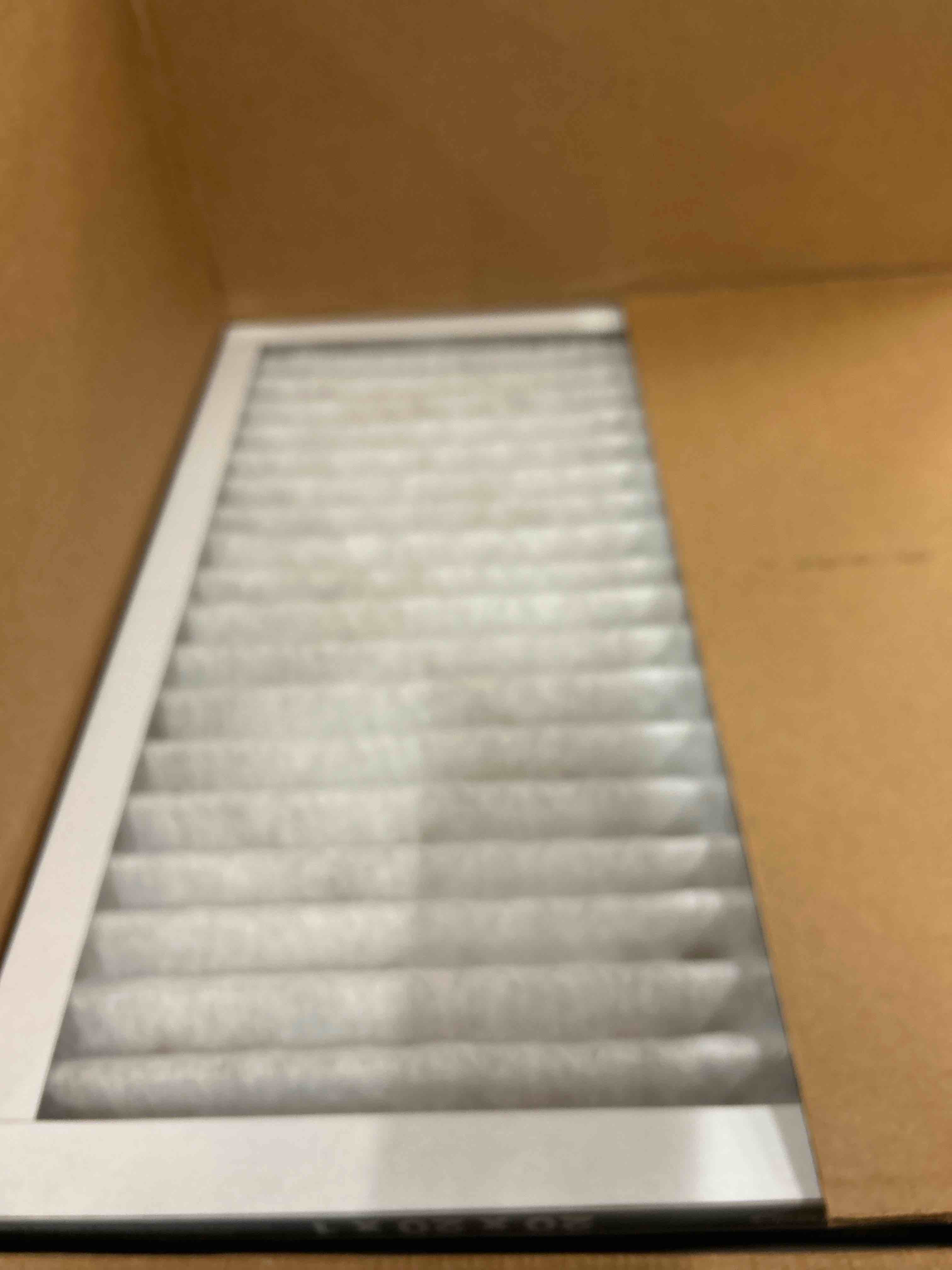 Condition photo showing New/Like New for Amazon Basics 20x20x1 Air Filter 6-Pack, MERV 11 AC Furnace Filters, Dust, Pet, Allergy Control, Electrostatic (Actual Size: 19.75 x 19.75 x .75)