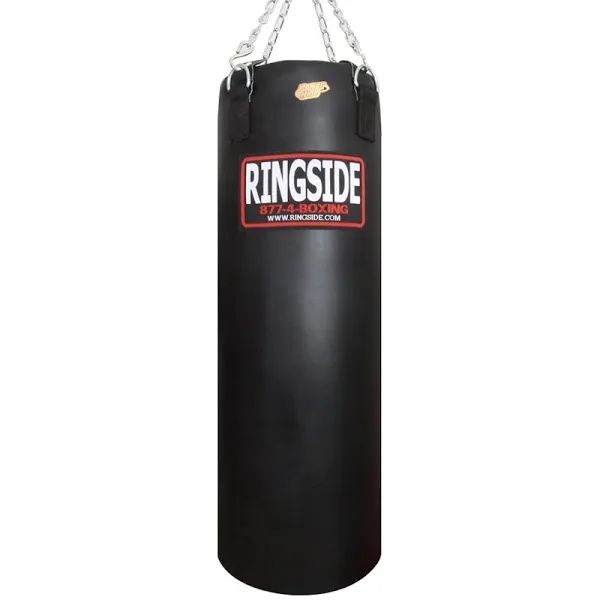 ringside 100-pound powerhide boxing punching heavy bag (soft filled) black, 100 lbs