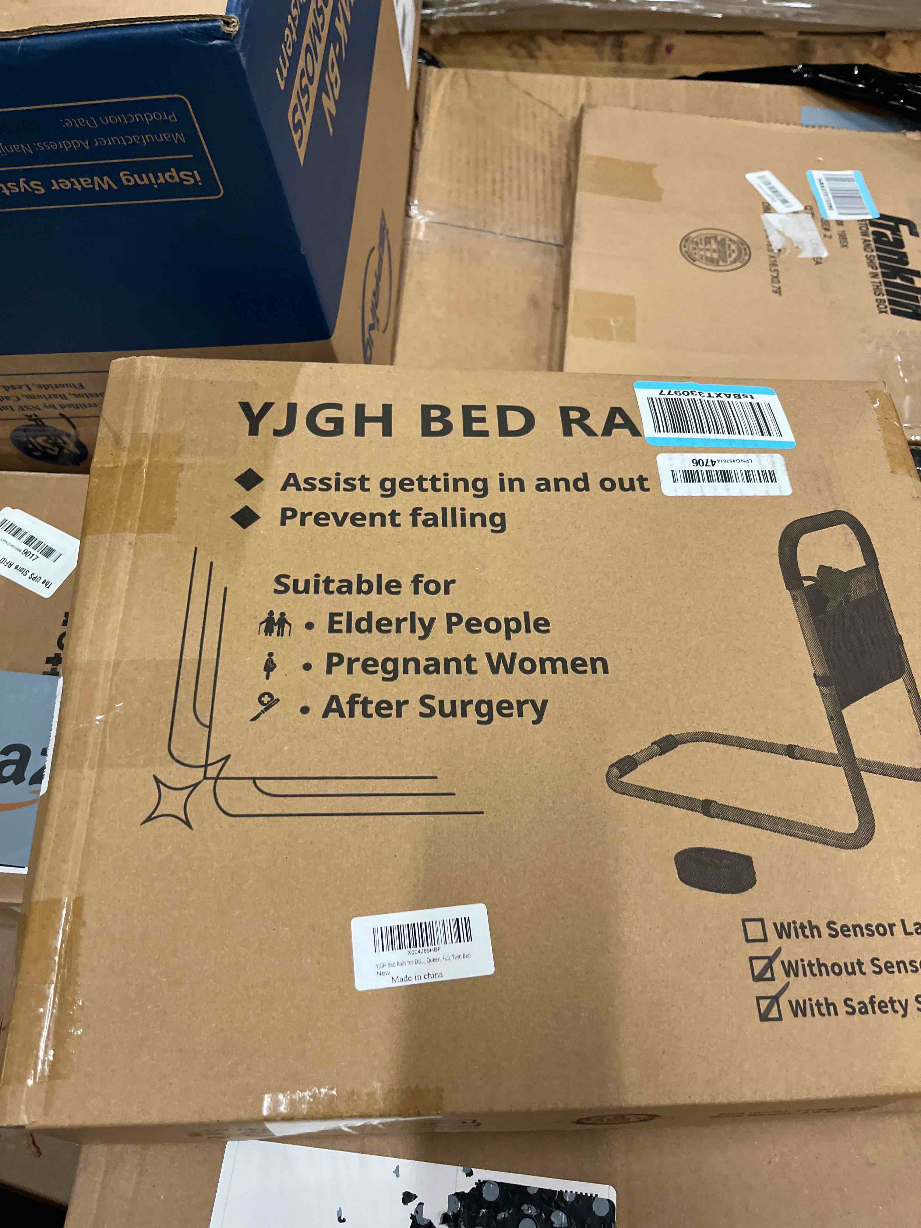 Condition photo showing New/Like New for Bed Rails for Elderly Adults Safety, Bed Assist Rails for Seniors, Adjustable (19.3"-23") with 0.47 in Thick Steel Tube, Fits King, Queen, Full, Twin Bed