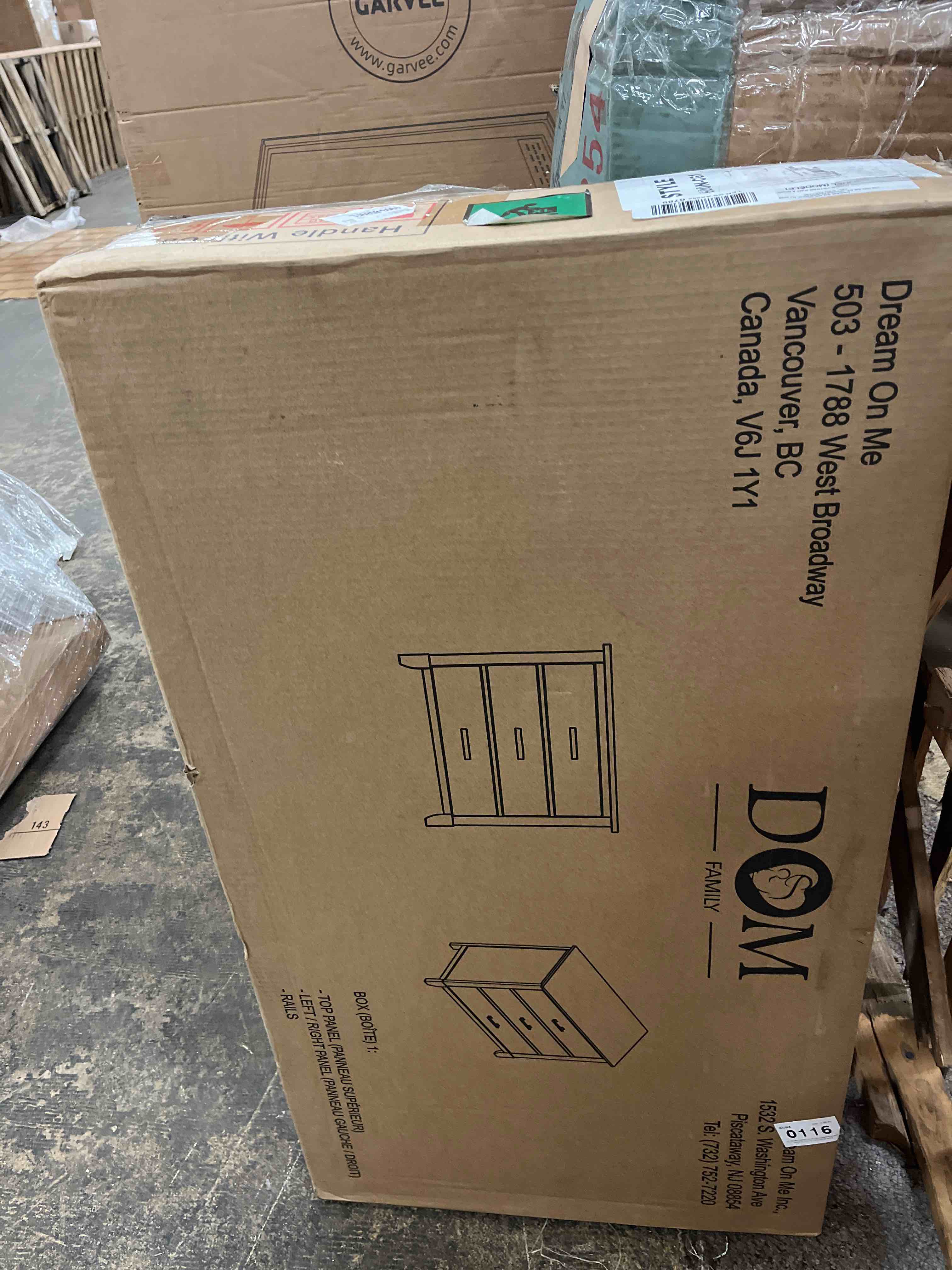 Condition photo showing New/Like New for Dream on Me Ollie Dresser in Cool Grey