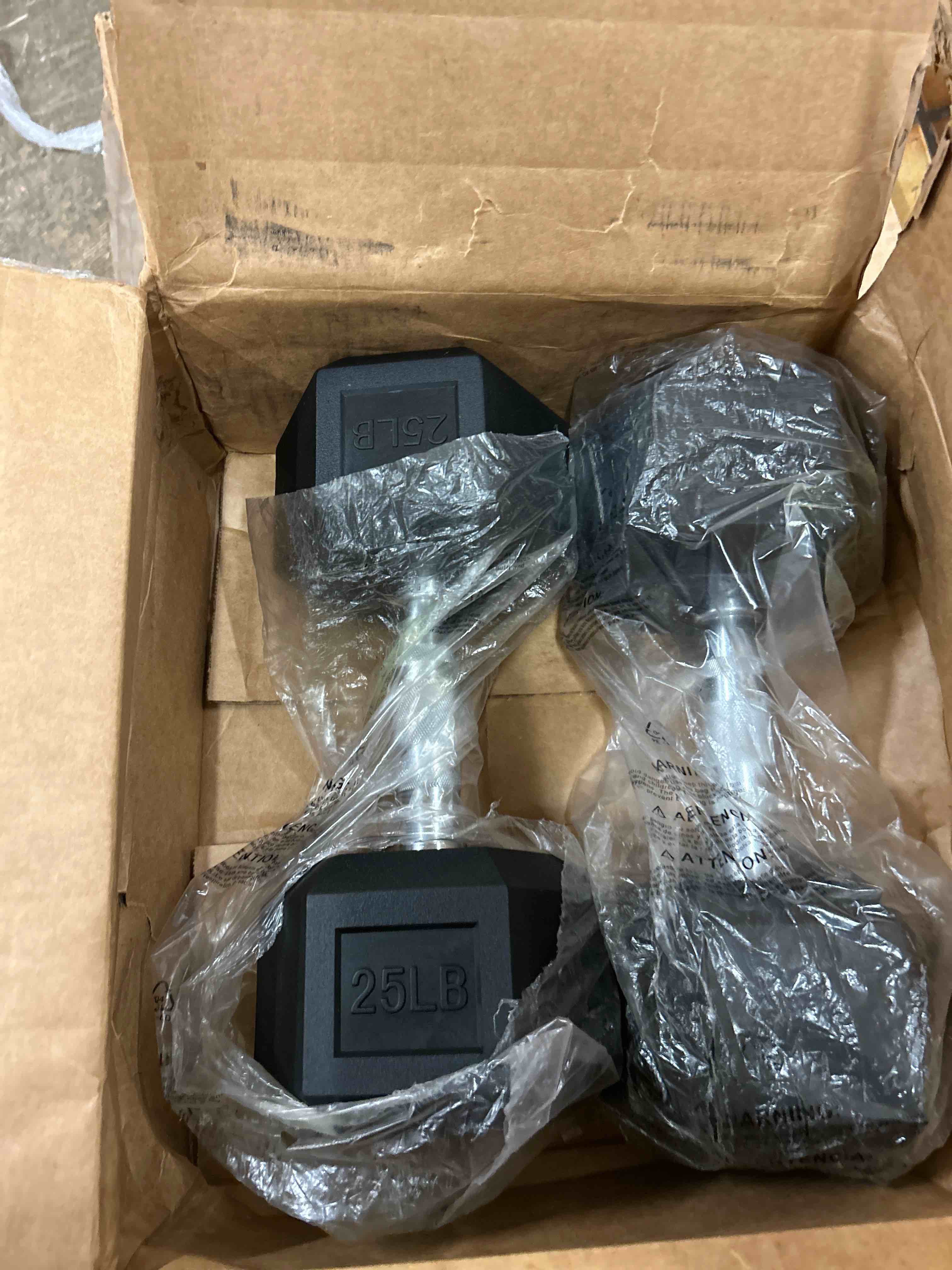 Condition photo showing New/Like New for Ritfit 5-650 LBS PVC Encased Hex Dumbbell Sets with Optional Rack for Home Gym, Hand weight with Chrome Handle for Strength Training,Workouts