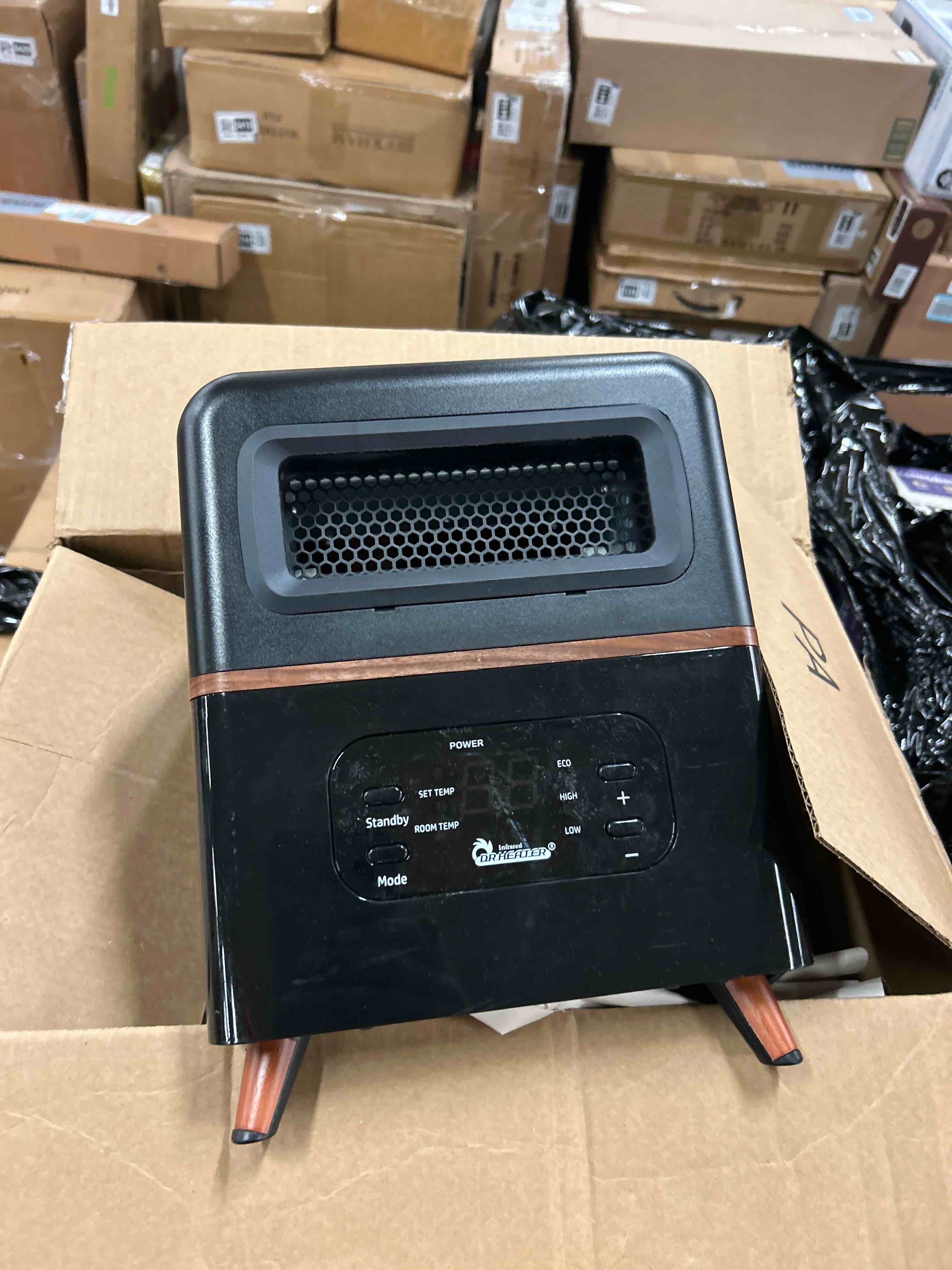 Condition photo showing New/Like New for DR. INFRARED HEATER DR-978 New Upgraded Dual Heating Hybrid Portable Infrared Space Heater, 1500W with Remote