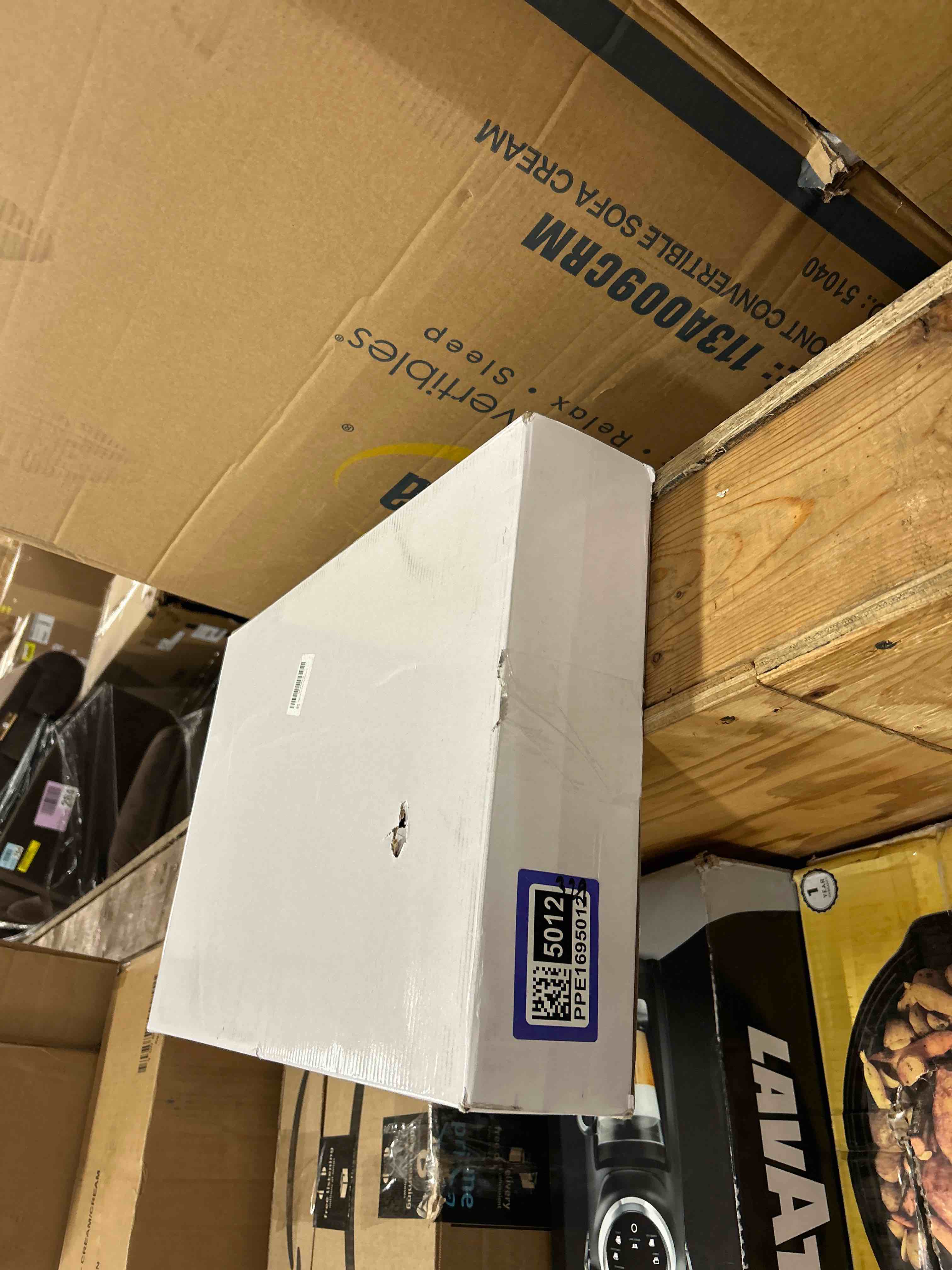 Condition photo showing New/Like New for PEALSN 13x19 Picture Frame Set of 6, Display Pictures 11 x 17 with Mat or 13 x 19 without Mat for Wall Mounting Display, Poster Frames Collage for Wall Decor, Black.