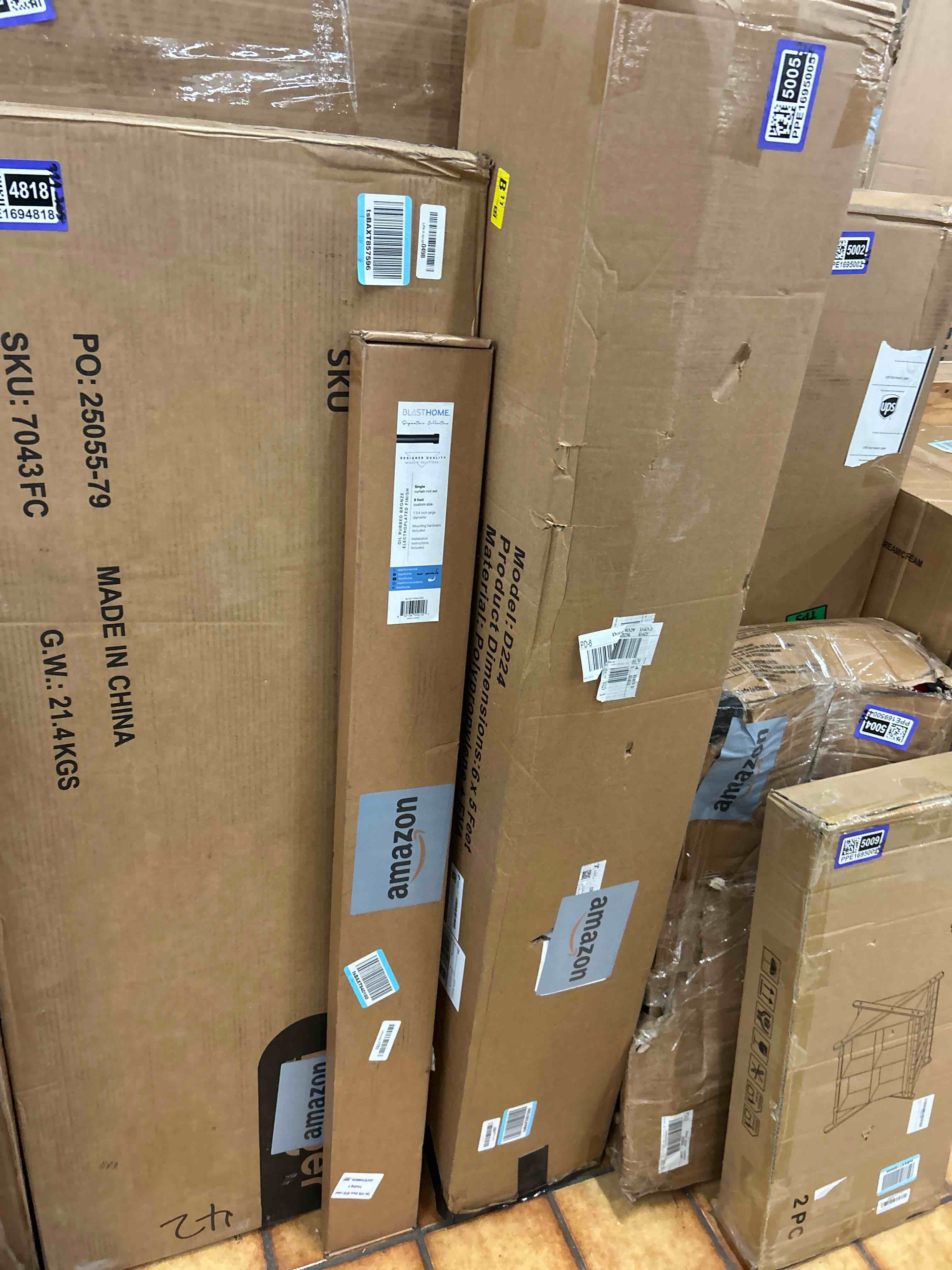 Condition photo showing New/Like New for BlastHome® Non-Adjustable Luxury Curtain Rods for Windows, 1 ¼'' Rod Set, 8 foot Fixed Length (Two Rods Connect for a Seamless Look), Oil Rubbed Bronze