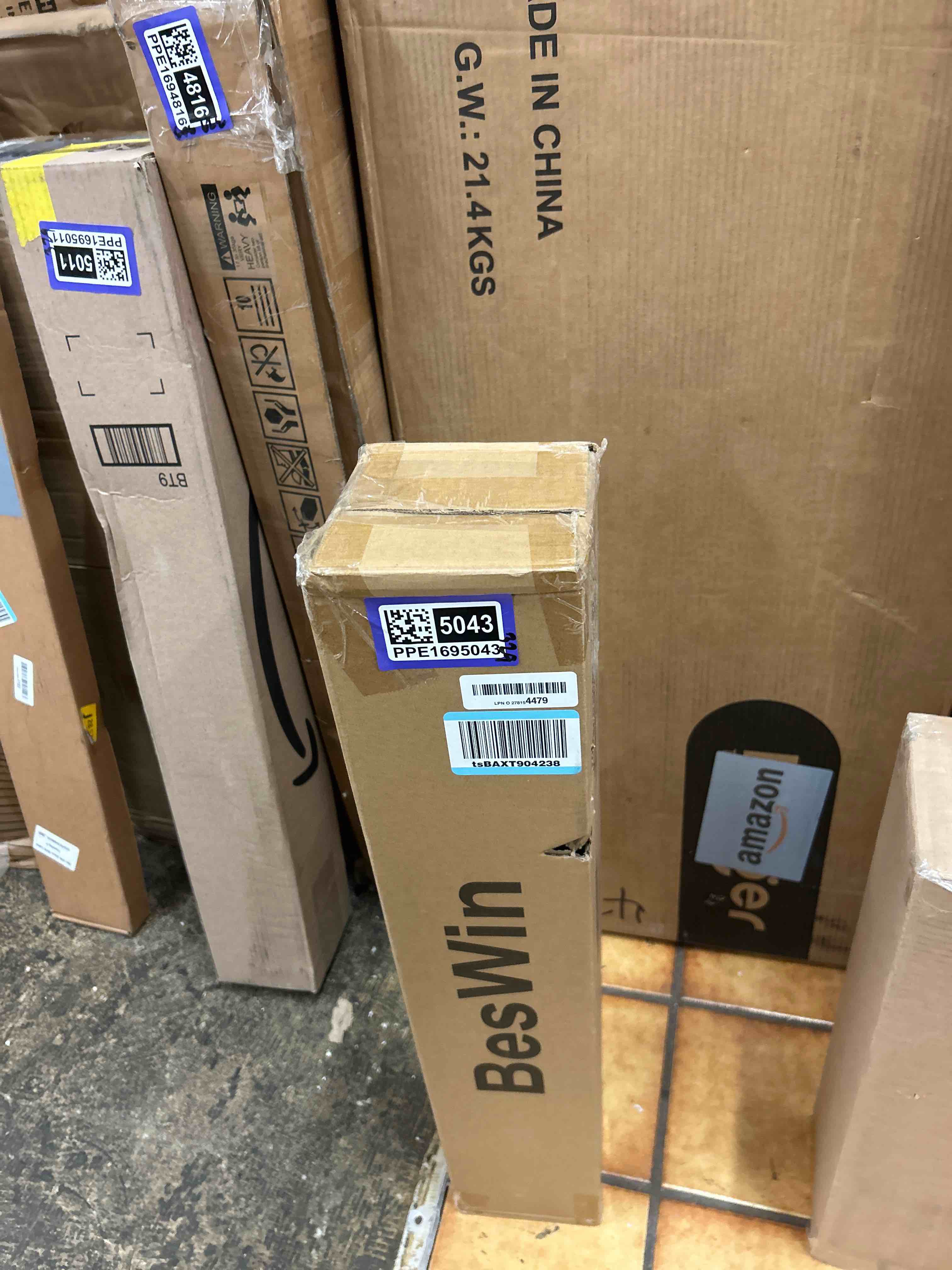 Condition photo showing New/Like New for BesWin Office Chair Mat for Carpet, 48" x 30" Computer Desk Chair Mat for Low Carpeted Floors, Thick and Sturdy Carpet Protector for Rolling Chairs, Easy Glide Floor Mat for Home, Gaming (Black)