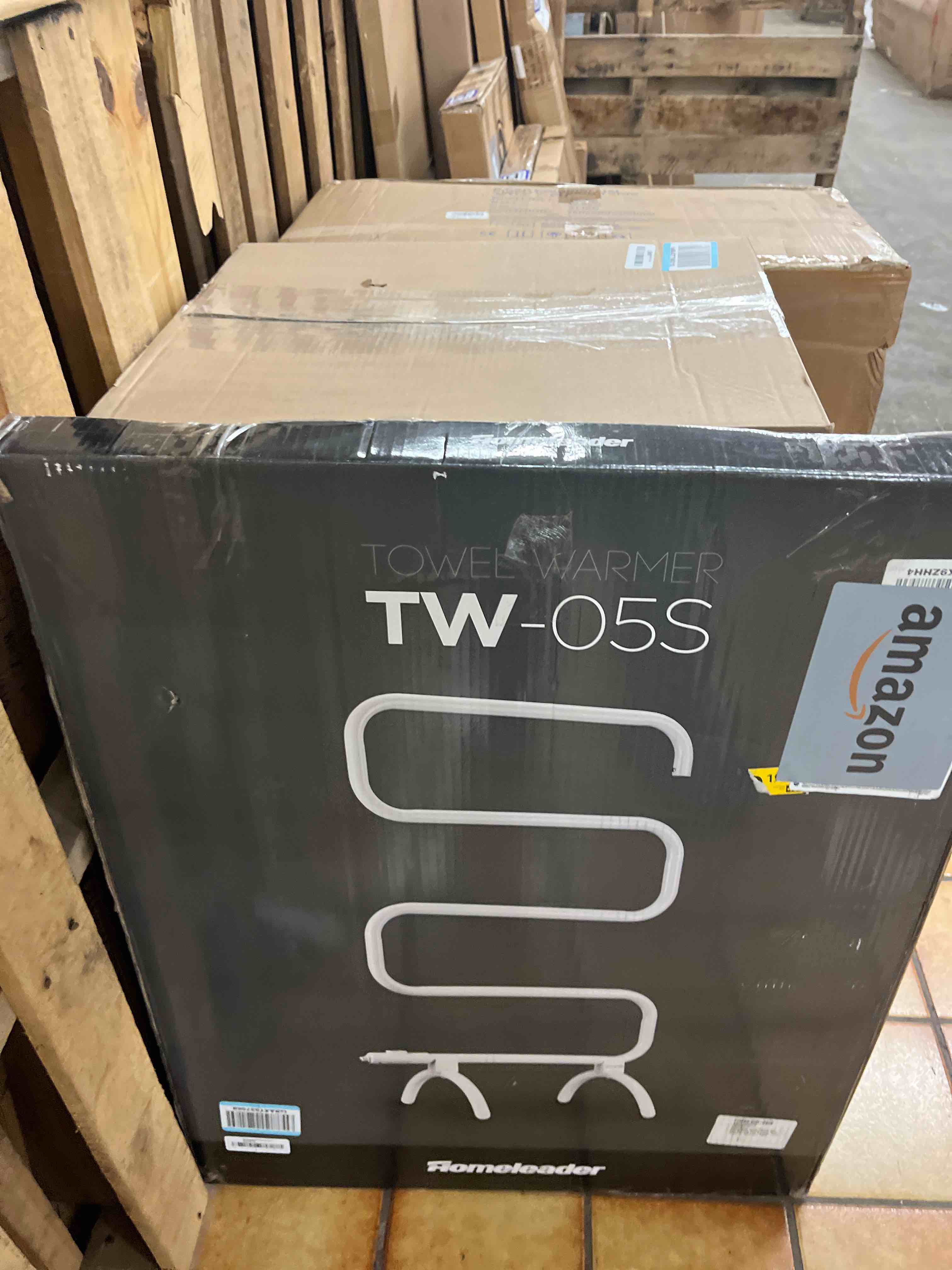 Condition photo showing New/Like New for Homeleader Towel Warmer and Drying Rack, Heated Towel Rack, Wall Mount & Free Standing Towel Heater for Bathroom, 120W