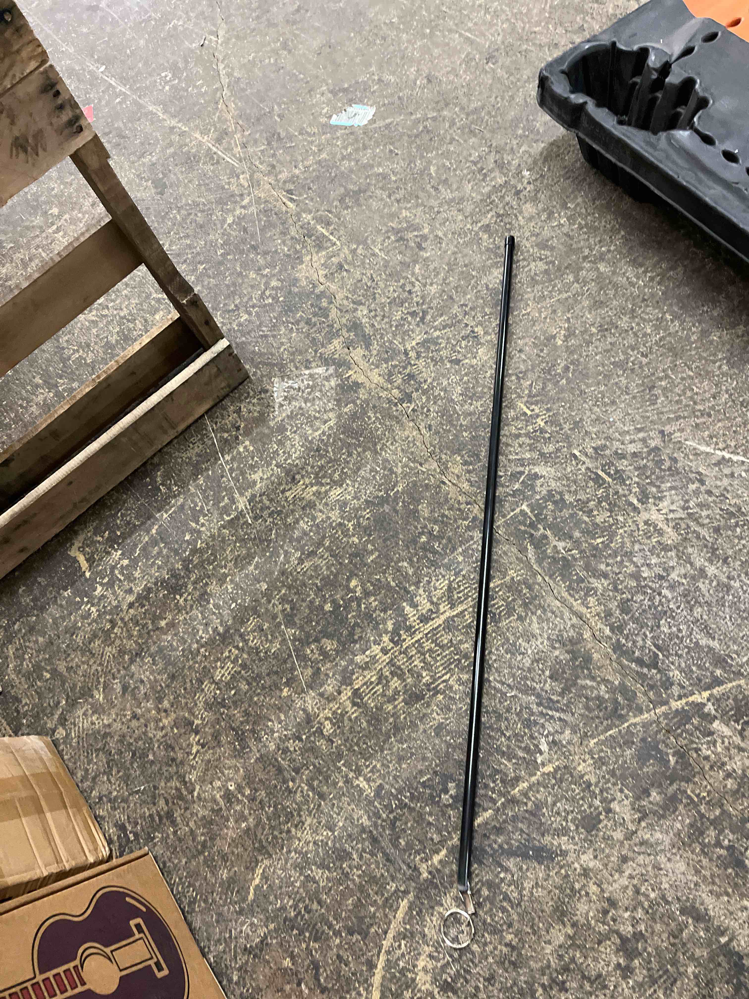 Condition photo showing Good Condition for Curtain Pull Wand, Drapery Pull Rod for Curtains 2 Pack Adjustable 31inch to 46inch Extra Long Made of Steel Material Sponge Handle Black