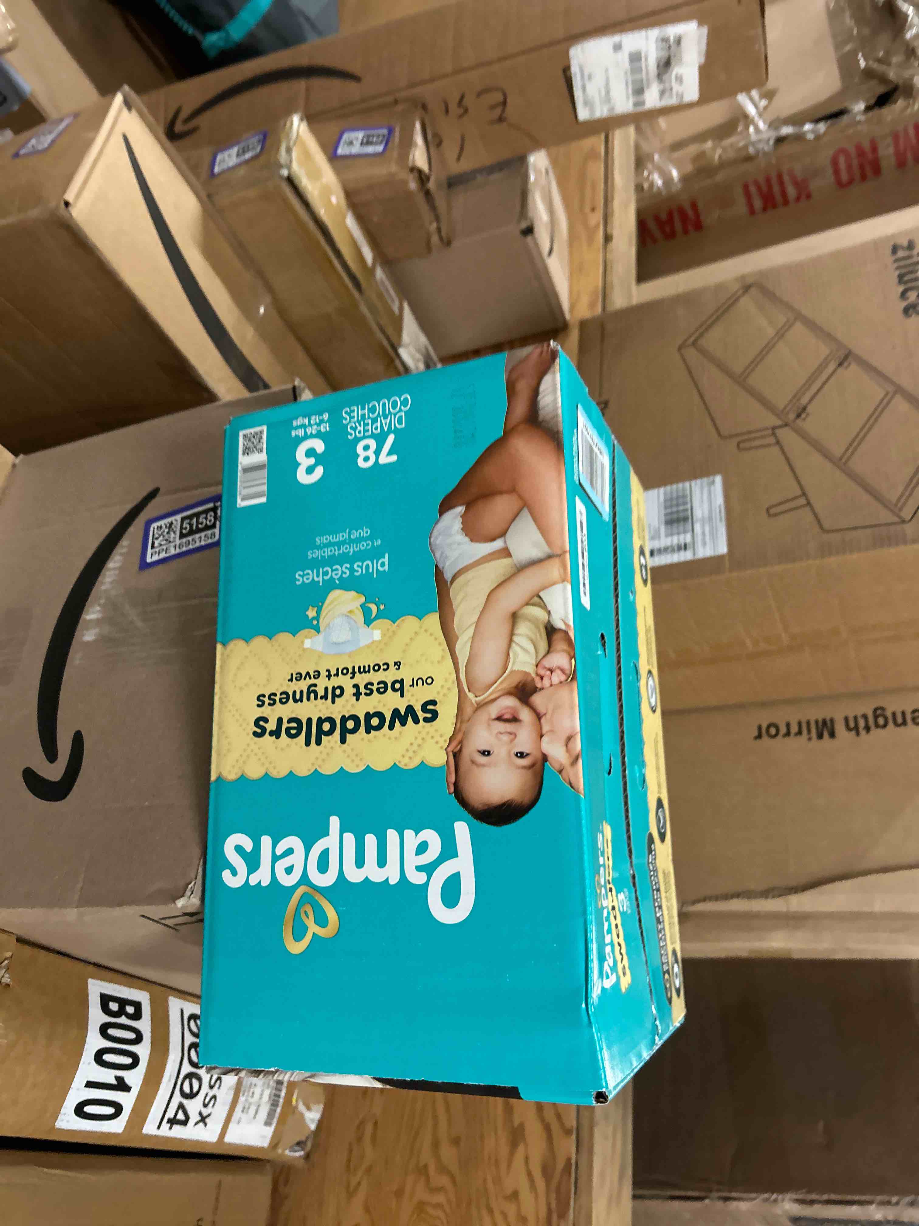 Condition photo showing New/Like New for Pampers Swaddlers Sensitive Disposable Diapers - Size 3 - 78ct