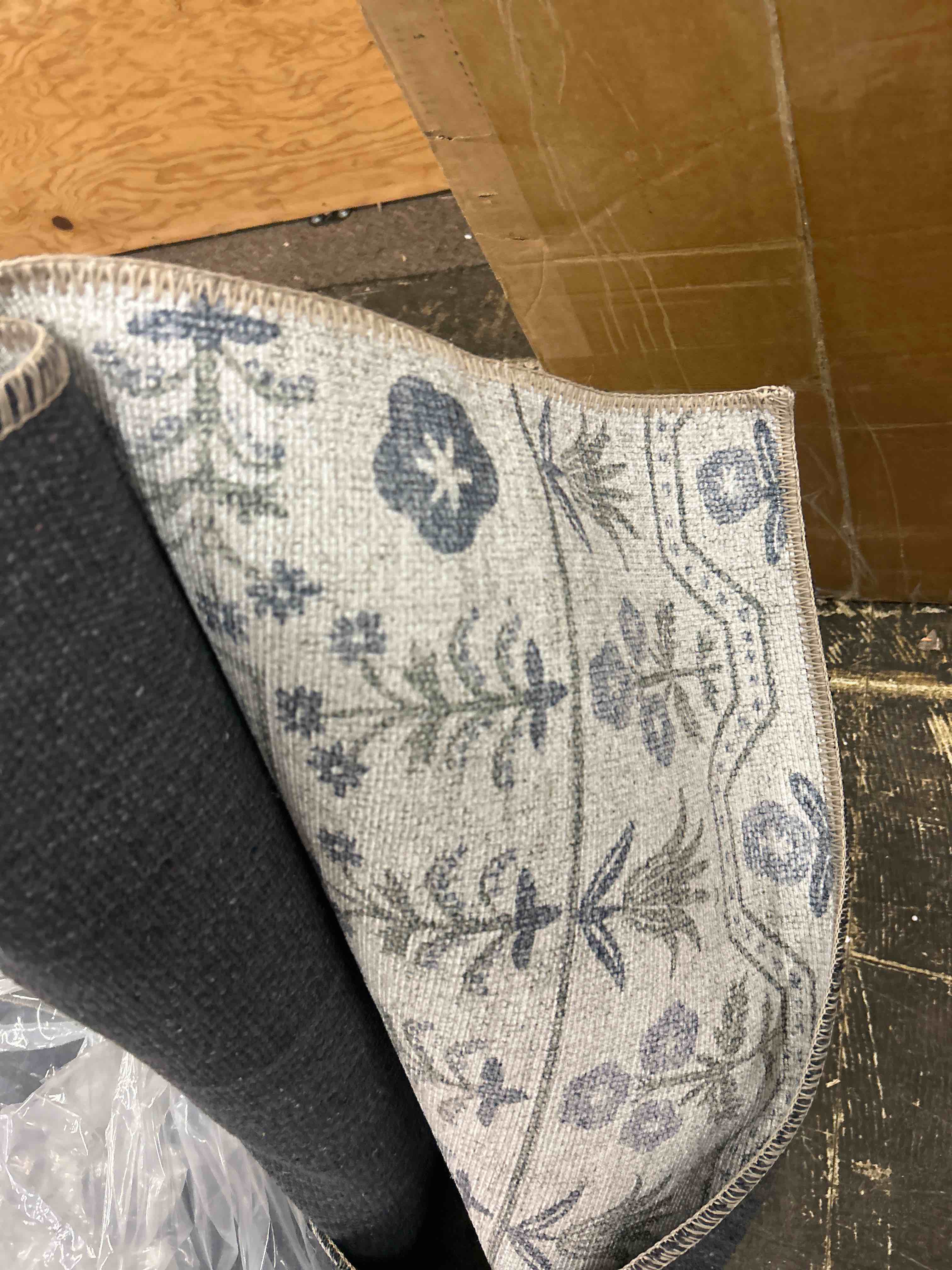 Condition photo showing New/Like New for Loloi Rifle Paper Co. Maison Collection MAO-03 Rosette Ivory 7'-6" x 9'-6", .19" Pile Height, Area Rug