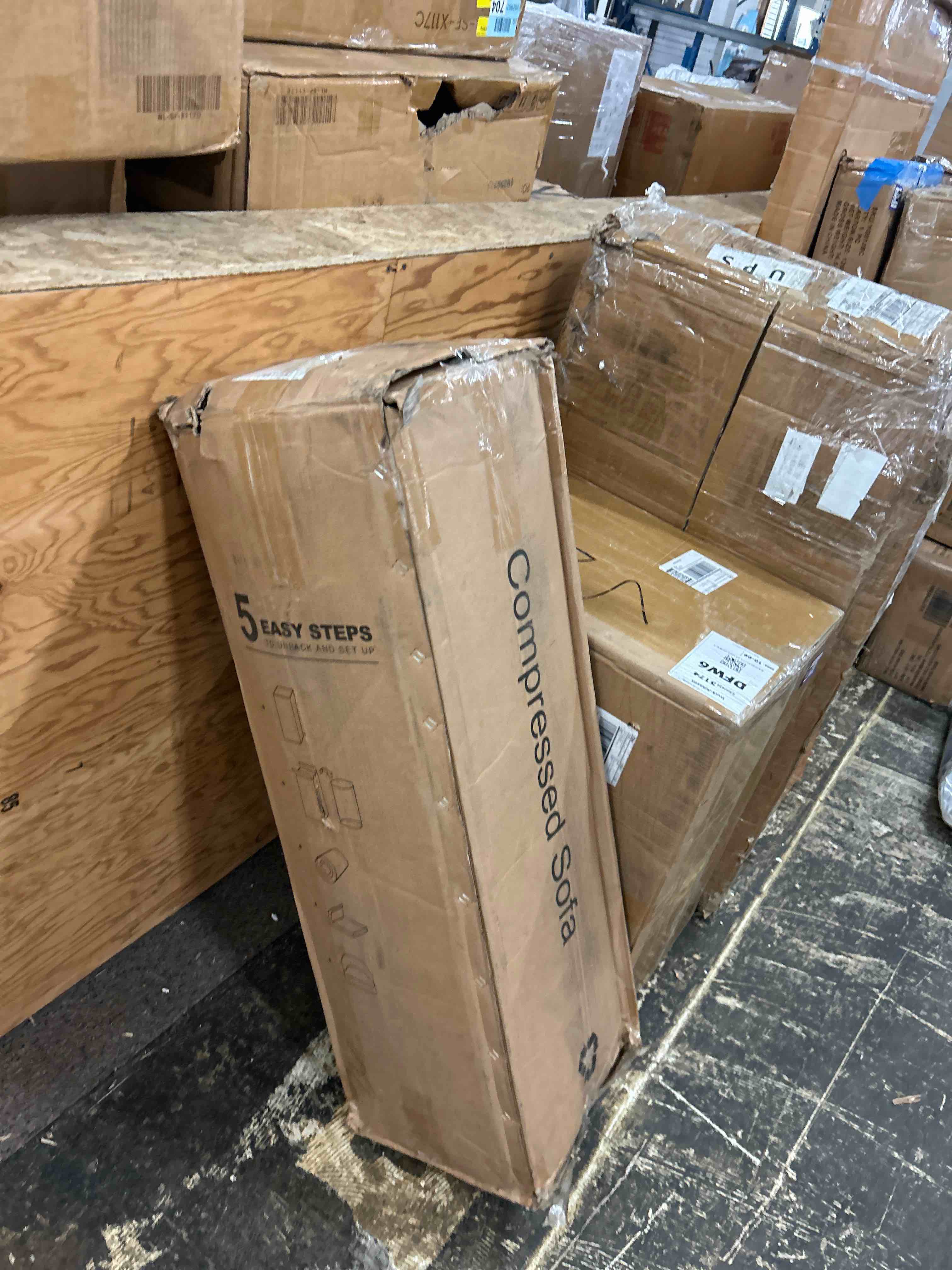 Condition photo showing New/Like New for Avenco 35.4” Left-Arm Facing Modular Sofa Seat, Individually Wrapped Coil Support & Corduroy Fabric, Zero Assembly for Sectional or Accent Chair, Black