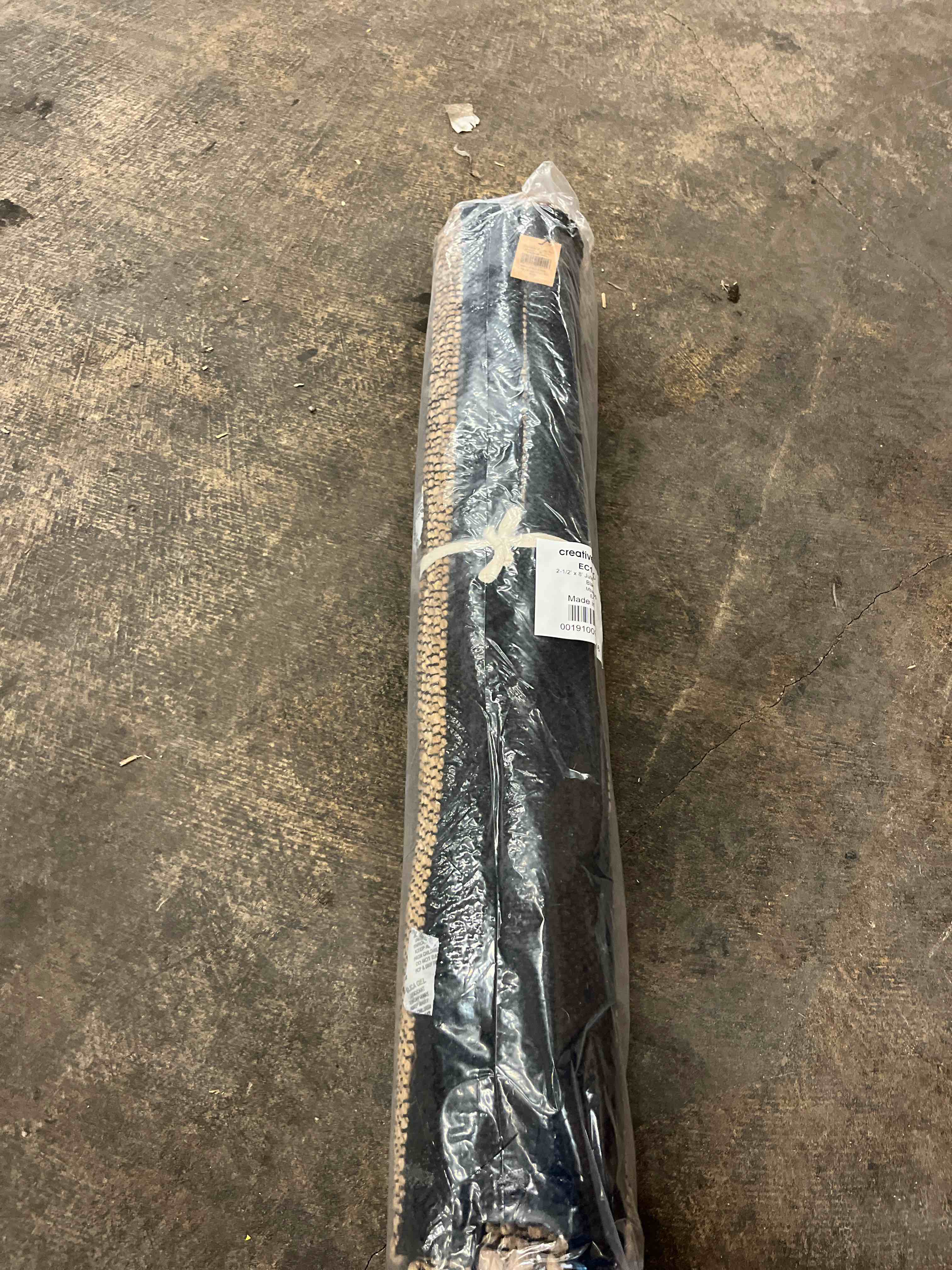 Condition photo showing New/Like New for Main + Mesa (2.5’ x 8)Jute Cotton Runner Rug