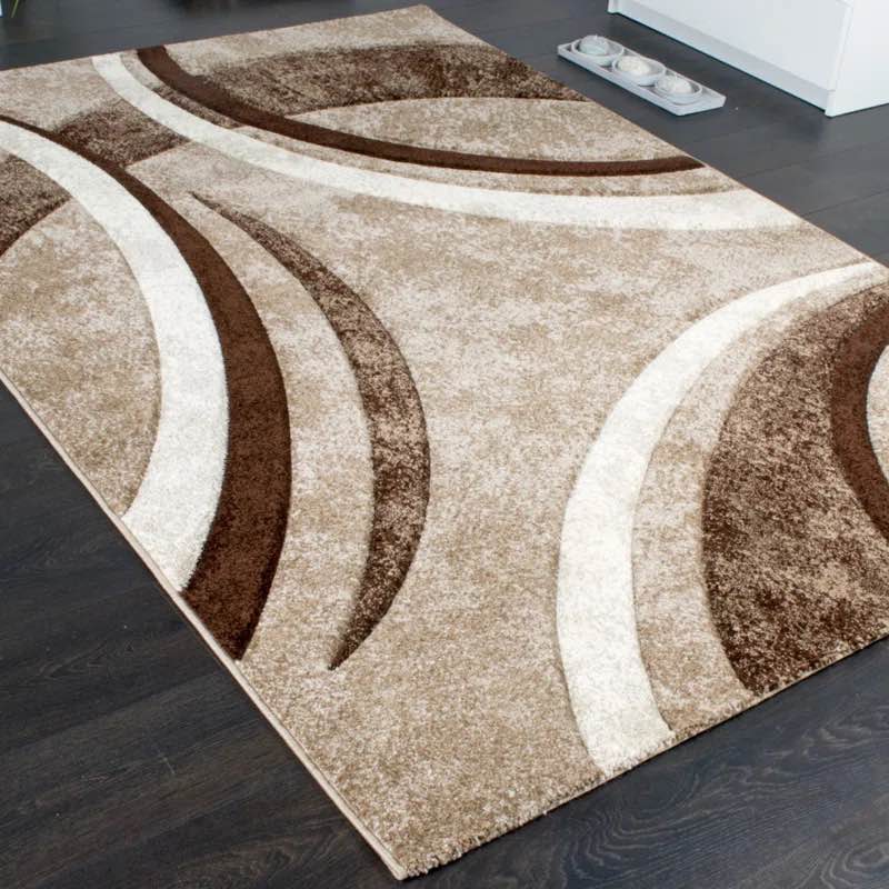 Condition photo showing New/Like New for Arhan Abstract Brown Beige Area Rug (7’10 x 10’10 Foot)