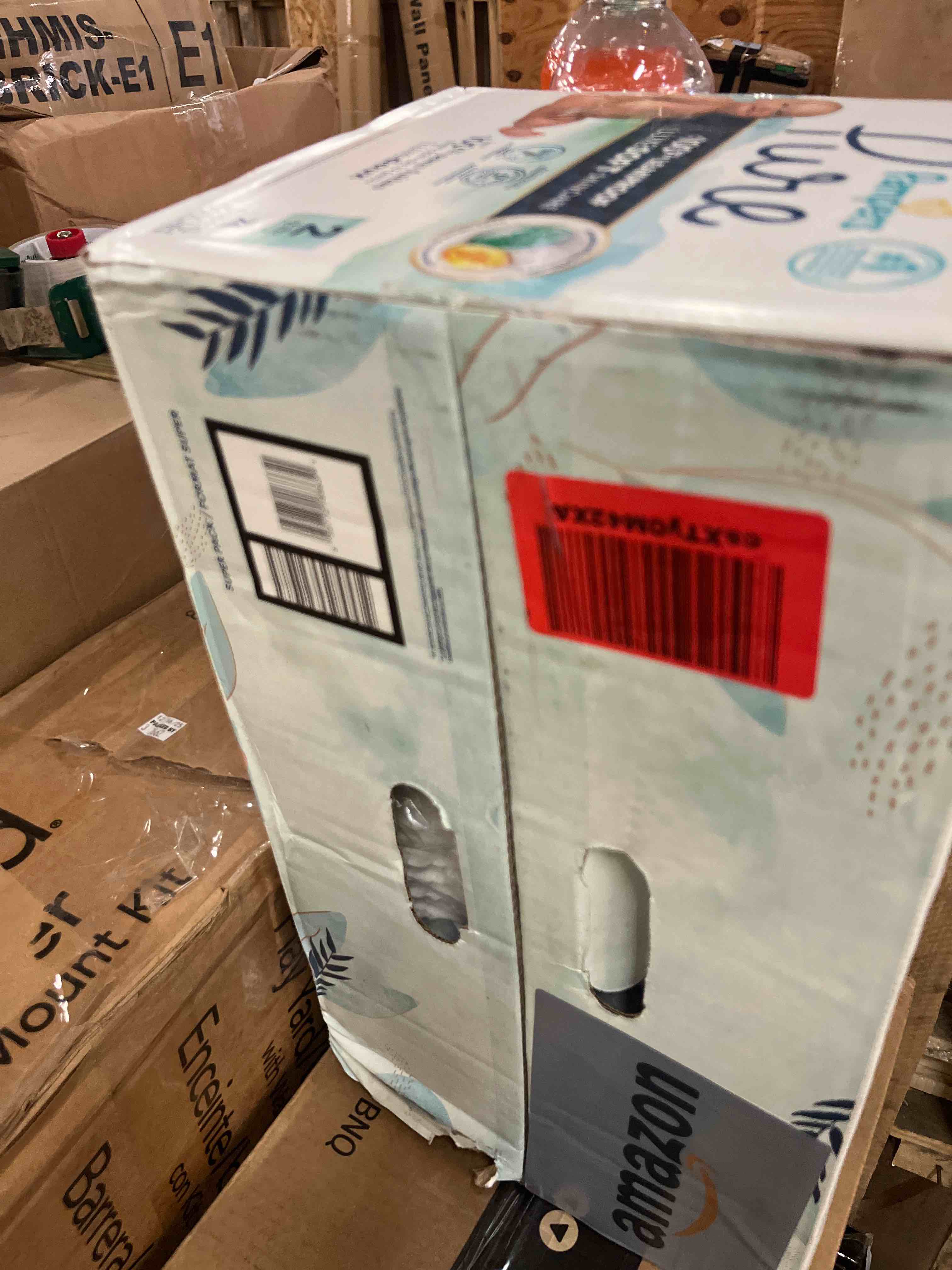 Condition photo showing New/Like New for Pampers Baby Diapers - Pure Protection - Size 2, 74 Count, for up to 100% Leakproof, Premium Plant-based Skin Protection