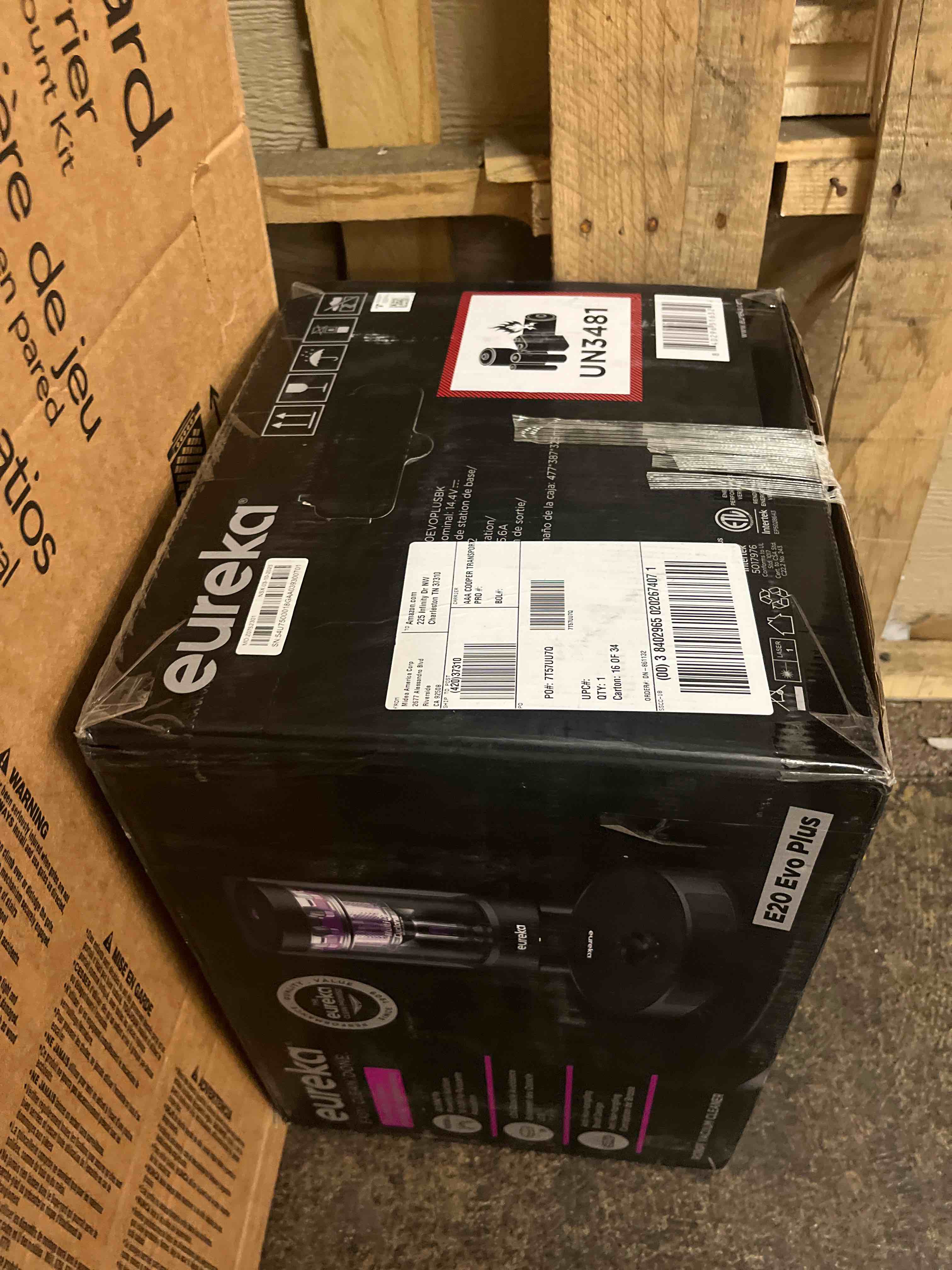Condition photo showing New/Like New for Eureka E20 Evo Plus Robot Vacuum and Mop Combo, 10,000Pa Suction Robot Vacuum Cleaner Bagless Self-Emptying Station, 45-Day Capacity Anti-Hair-Tangling Side Brush Mop Lifting App Control LiDAR Nav