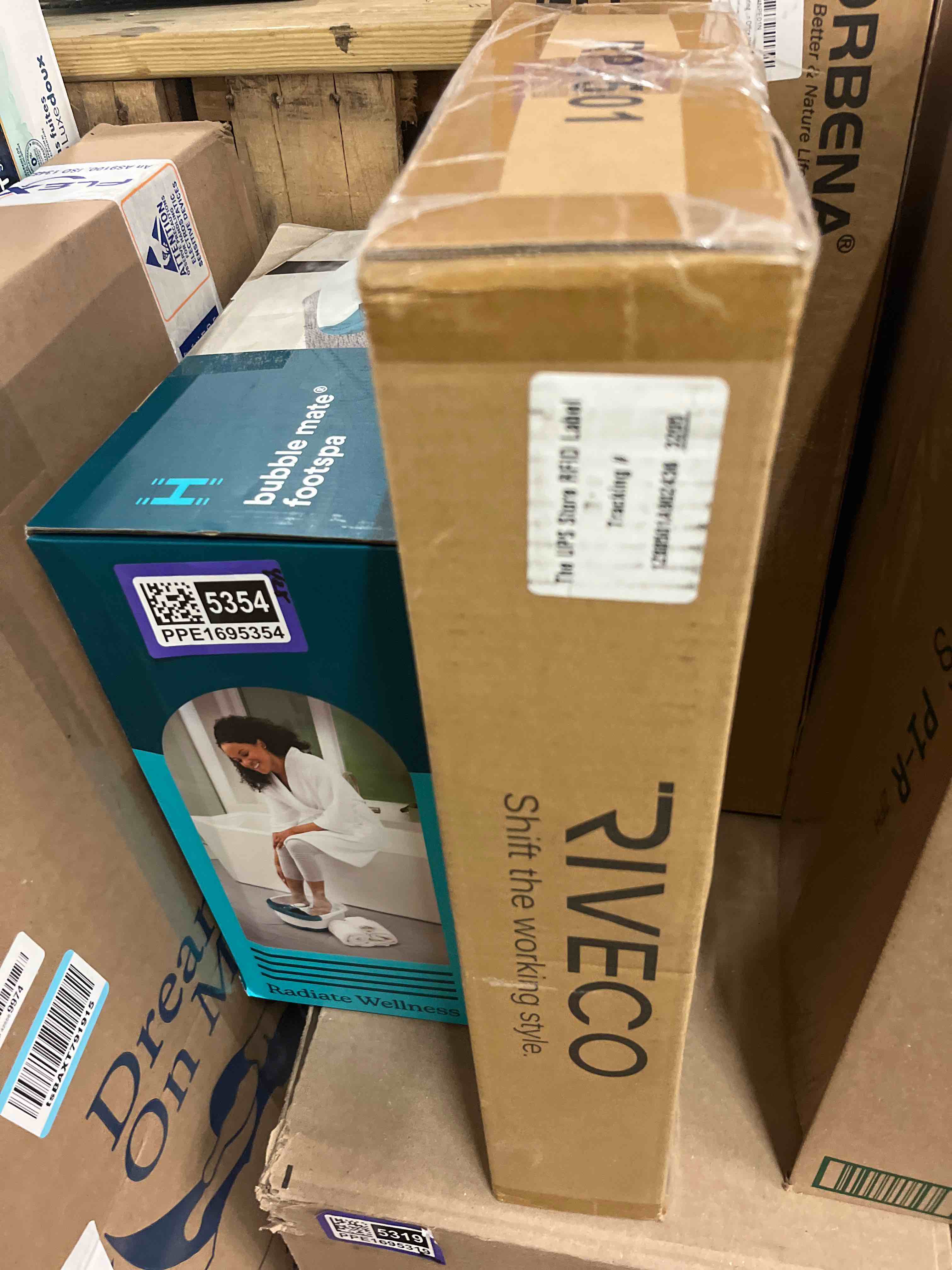 Condition photo showing New/Like New for RIVECO 2PCS 1U Rack Shelves, 19” Cabinet Mount 1 U Tray Vented Cantilevers for Computer Case Shelf Mounting, 10 Inches 25CM Depth, Black