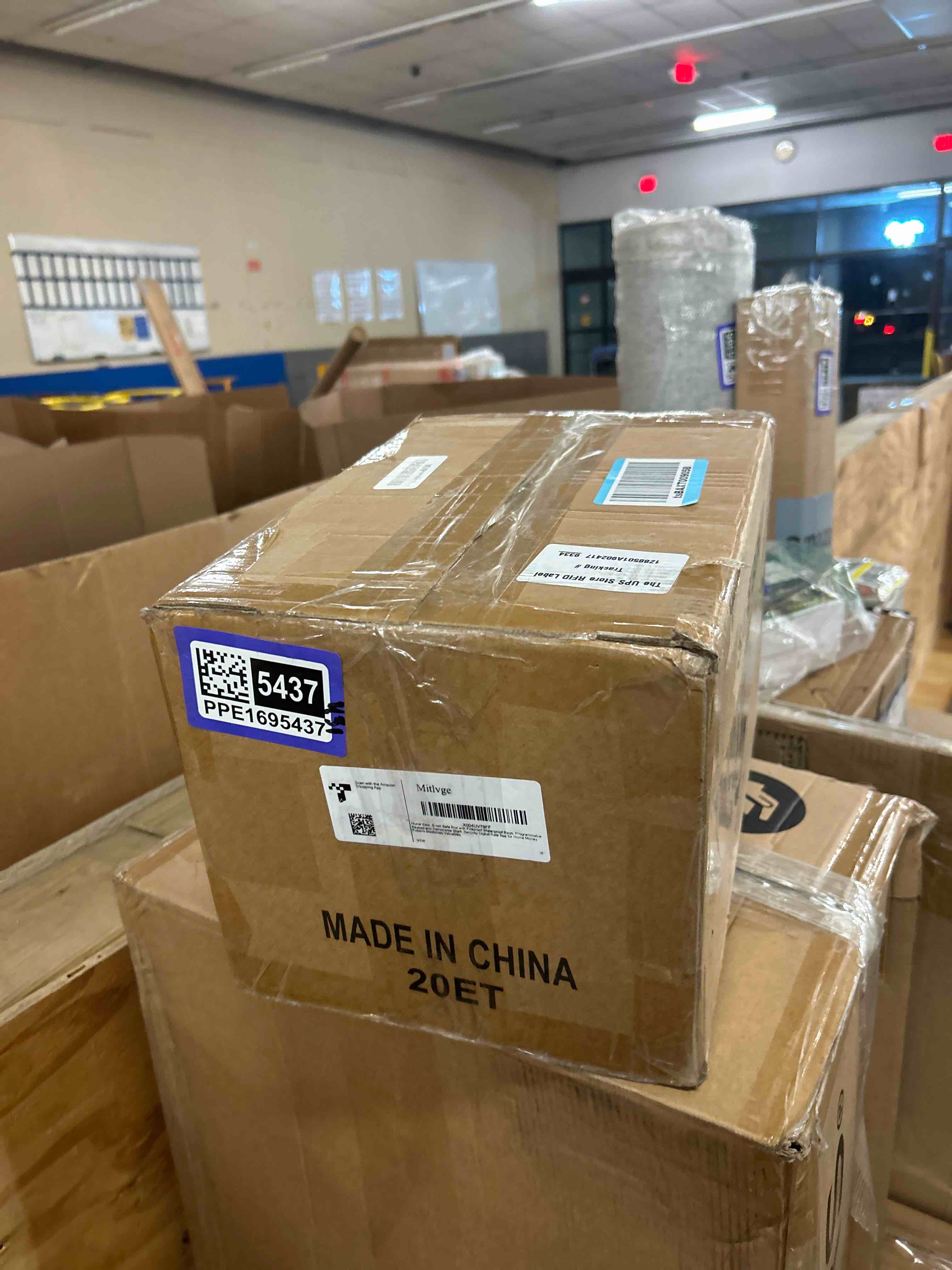 Condition photo showing New/Like New for Safe Box with Fireproof Waterproof Bag, Home Safe with Keys & Pass Code & Wall Mount Kits, Money Safe with Smart Alert System for Money, Jewelry, and Documents, 0.5 Cu ft