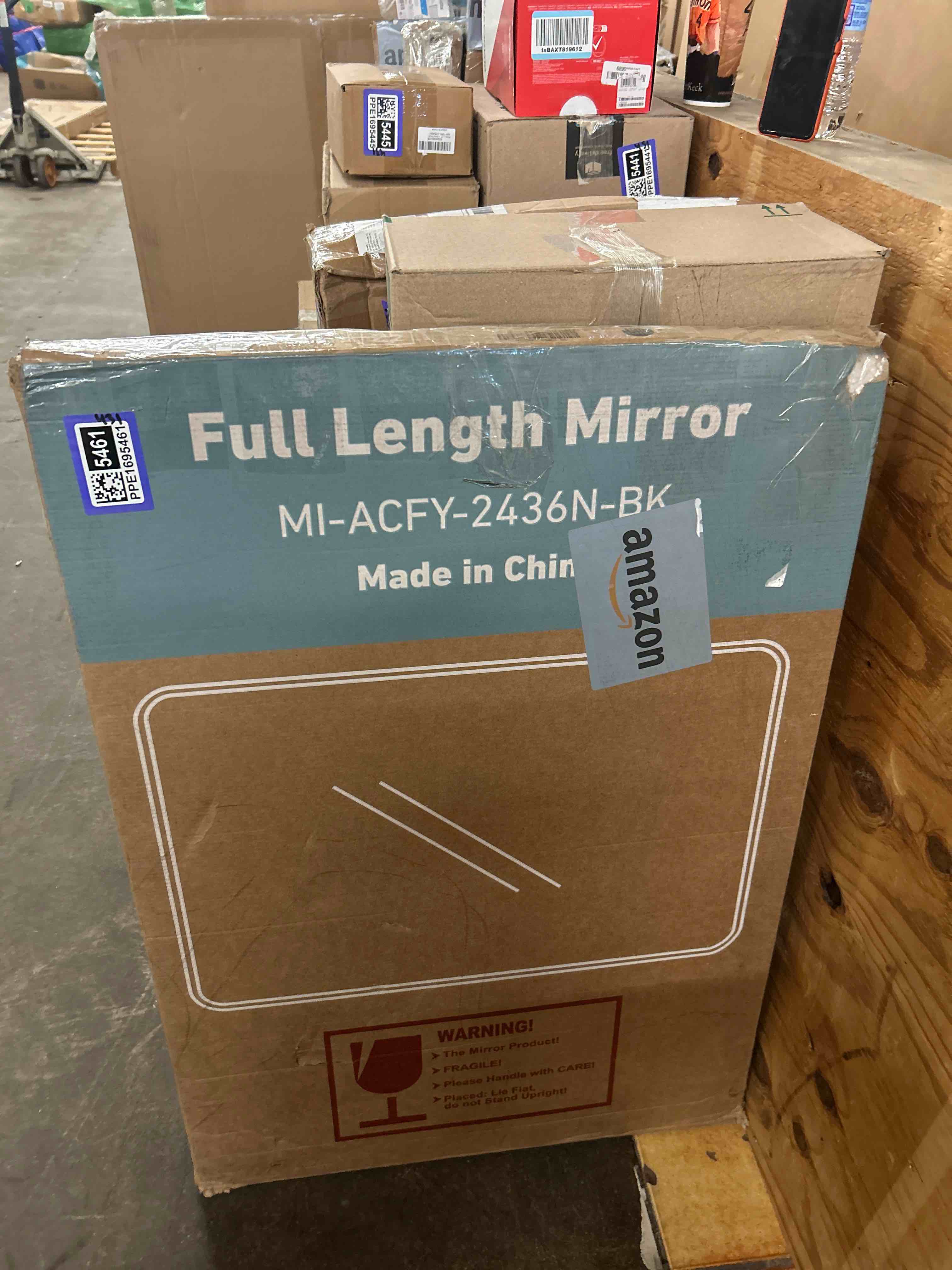 Condition photo showing New/Like New for NEWBULIG Bathroom Mirror, Wall Mirror with Aluminum Alloy Thin Frame, Bathroom Mirrors for Over Sink, Bedroom, Living Room, Entryway