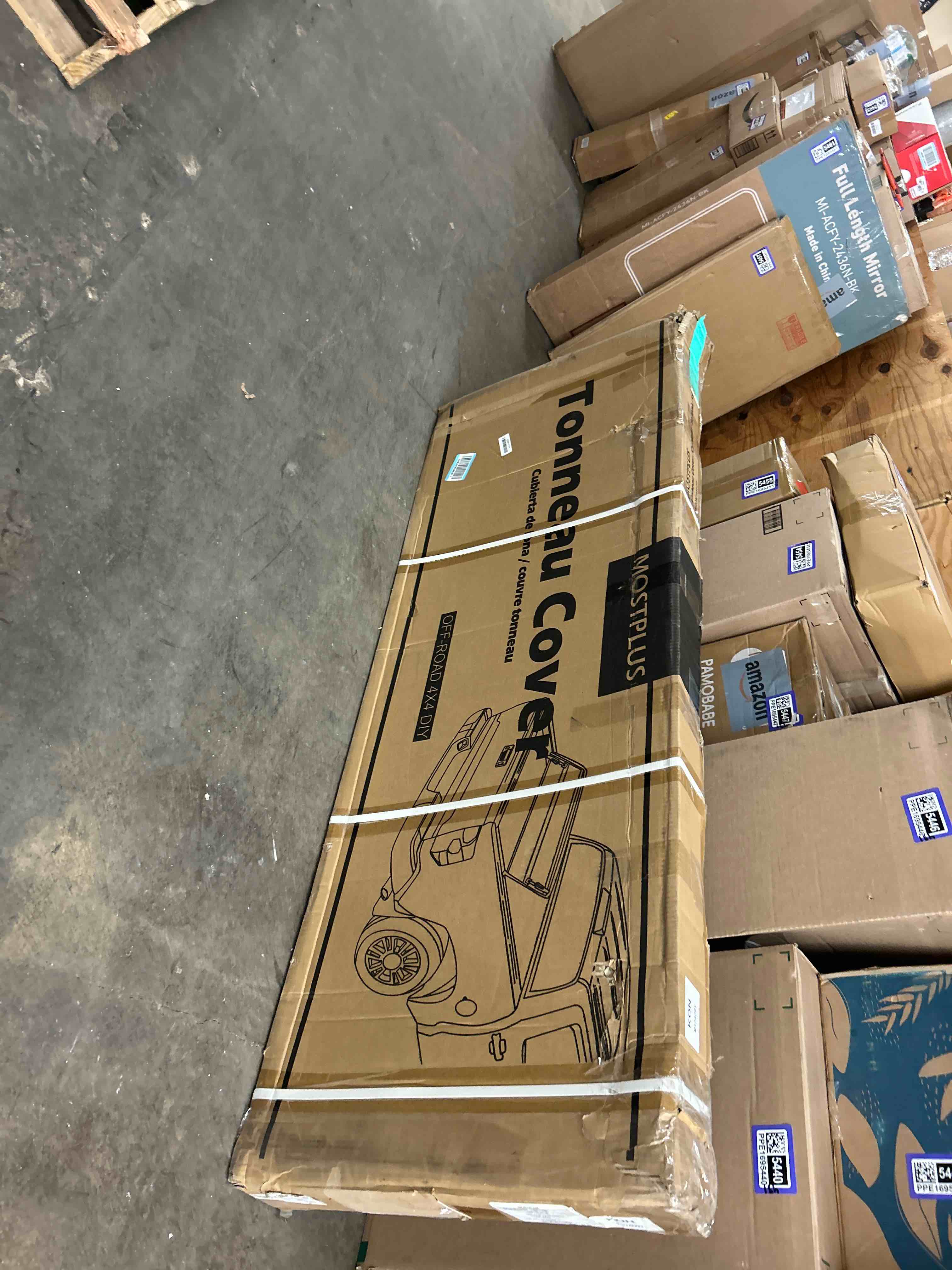 Condition photo showing New/Like New for MOSTPLUS 5FT Tri-Fold Hard Fiberglass Truck Bed Tonneau Cover Compatible for 2024 2025 2026 Toyota Tacoma with Deck Rail System (Not for Trail Edition) On Top 60Inch