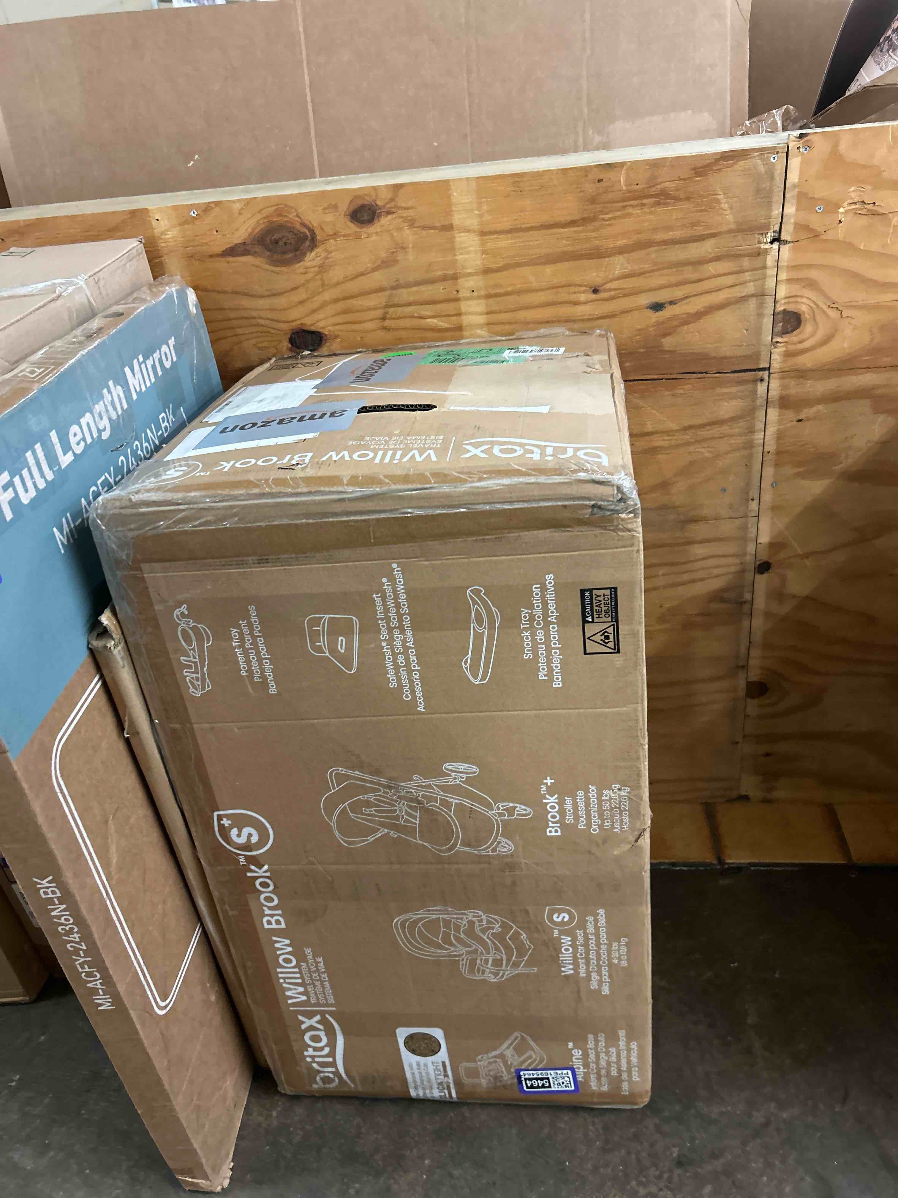 Condition photo showing New/Like New for Britax Willow Brook S+ Baby Travel System, Infant Car Seat and Stroller Combo with Alpine Base, ClickTight Technology, SafeWash Insert and Cover, 1 Count, Graphite Onyx