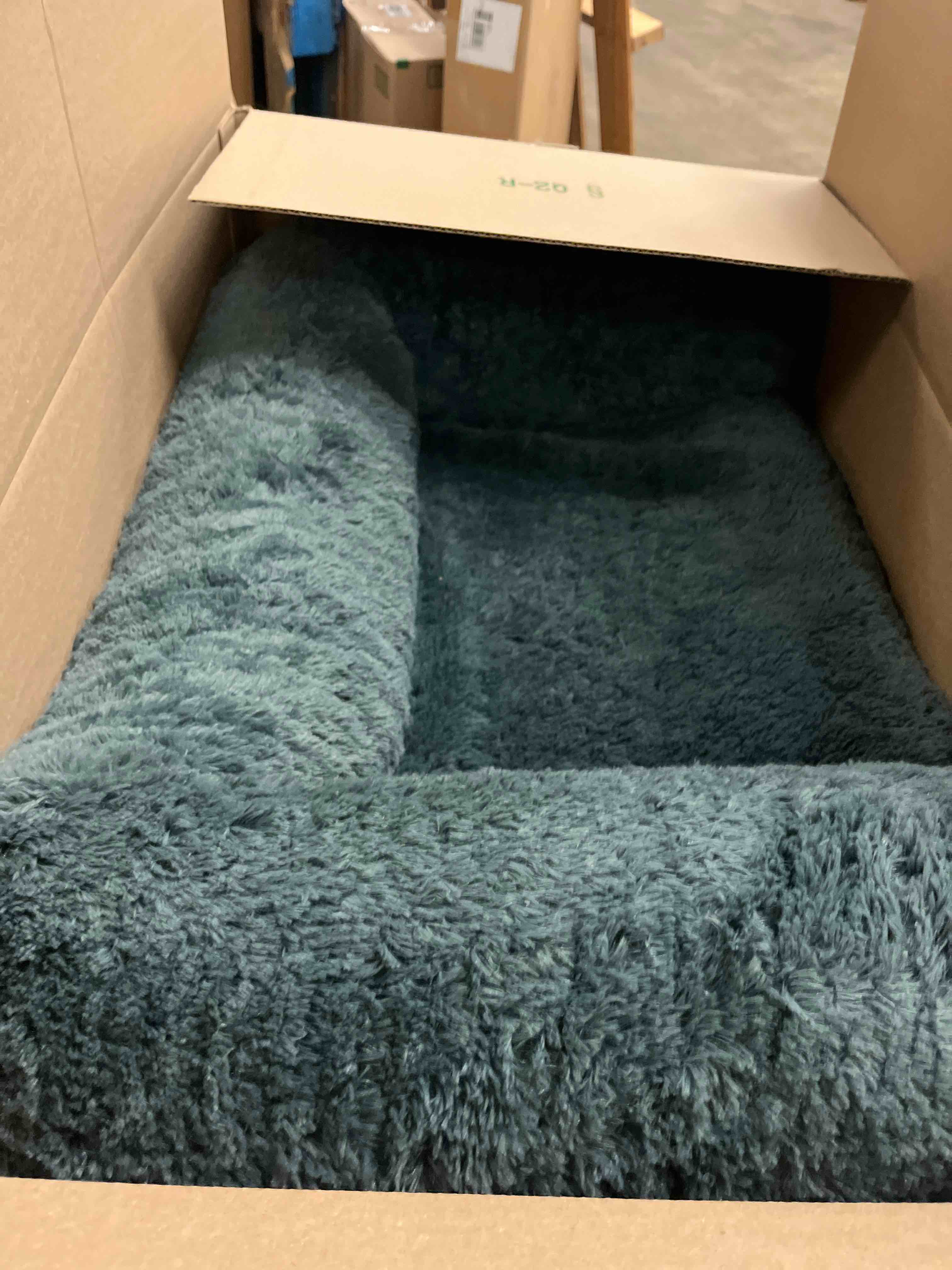 Condition photo showing Good Condition for EHEYCIGA Foldable Human Dog Bed, 72"x44"x11" Orthopedic Memory Foam Human Sized Dog Bed, Waterproof Pet Bed for People, Faux Fur Pet Couch for Adult with Non-Slip Bottom