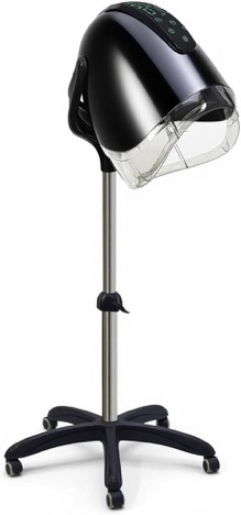 Condition photo showing New/Like New for Professional Stand-up Hooded Hair Dryer,with smart Touch Control Panel, 1000W 8-Speed Settings, Negative ion and Ozone Functions,with Bonnet Portable Blow Dryer, for Salons and Home use.
