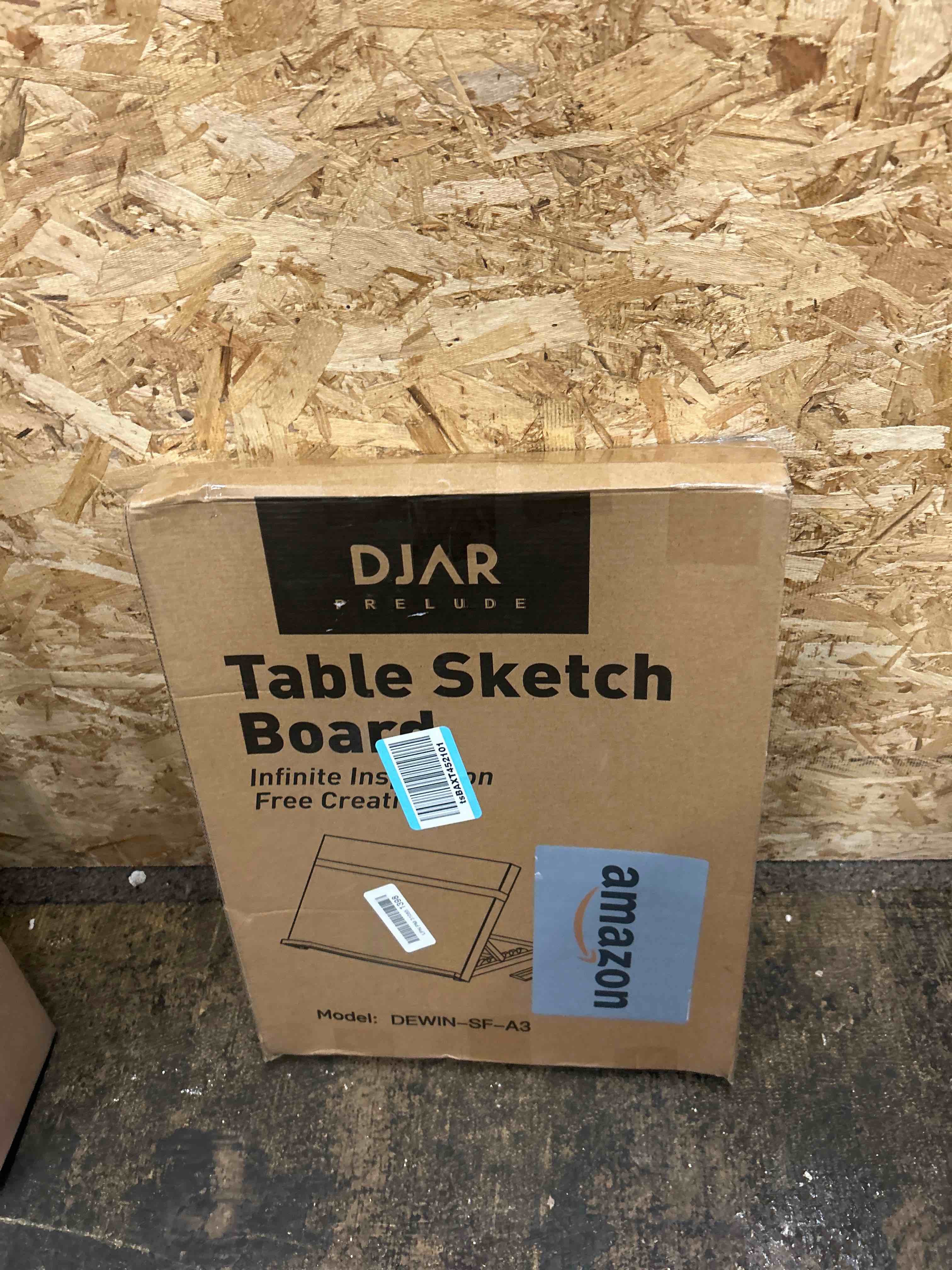 Condition photo showing New/Like New for DJAR 5-Position Wood Drafting Table, Tabletop Easel and Sketching Board for Painting, Adjustable Angle Art Easel for Student Artist, 25 3/5 Inches by 19 Inches
