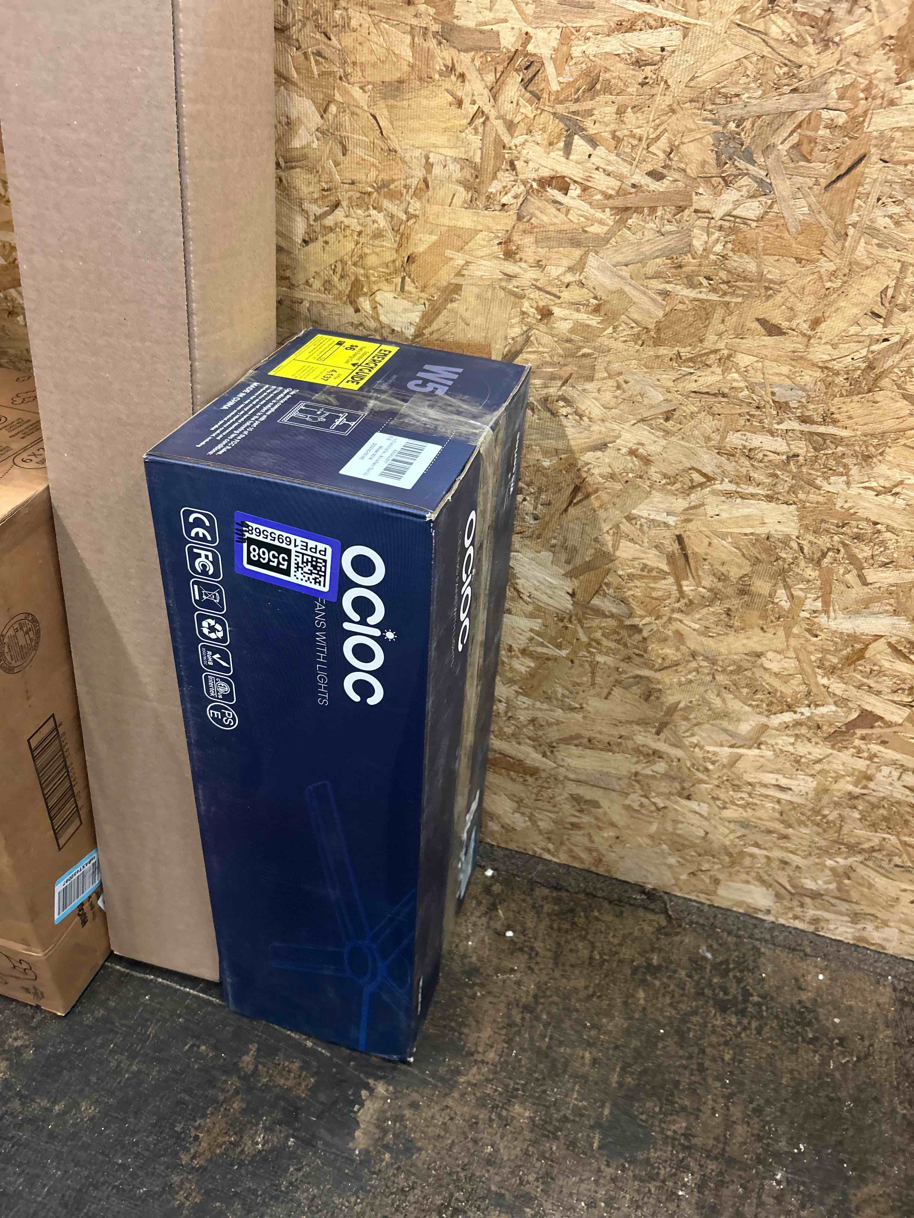 Condition photo showing New/Like New for ocioc 52 inch Ceiling Fans with Lights, Large Air Volume Ceiling Fans with Reversible Quiet DC Motor and Remote-Black