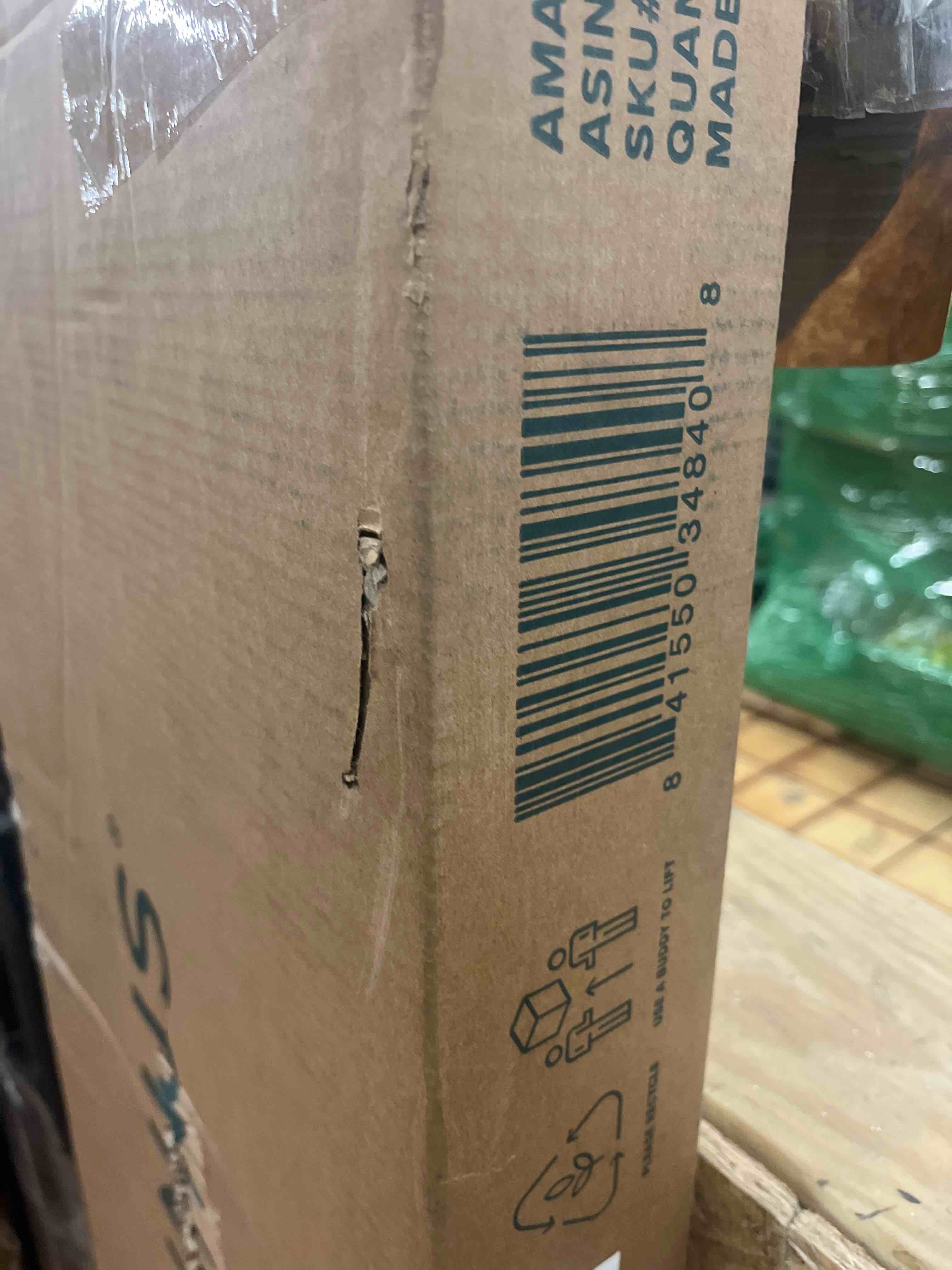 Condition photo showing Good Condition for Zinus Leah Bamboo Platform Bed Frame with Headboard, No Box Spring Needed, Wood Slat Support, Easy Assembly, Queen