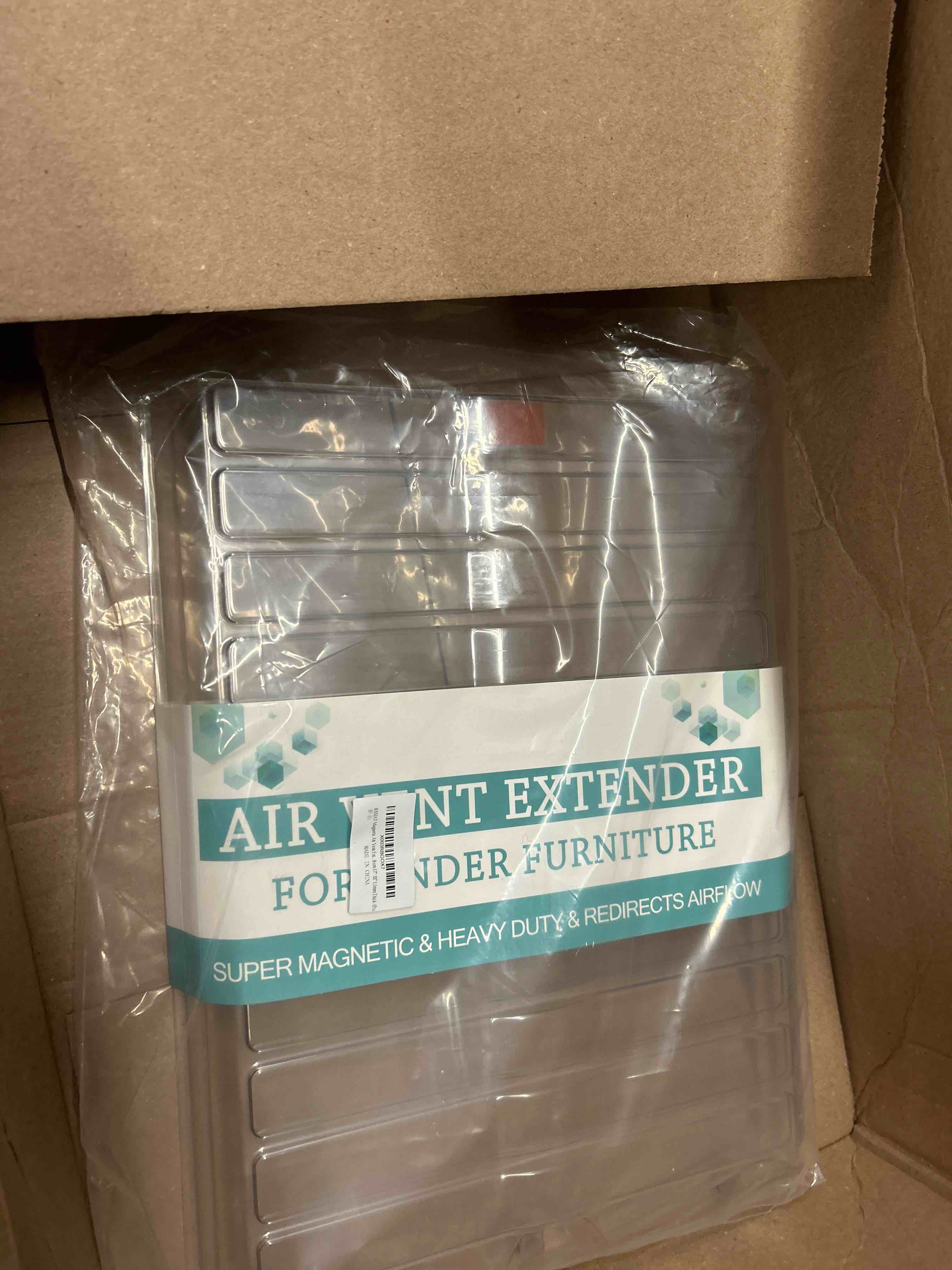 Condition photo showing New/Like New for Magnetic Air Vent Extender for Under Furniture Floor Vent Deflector for Home Register Up to 12" Wide Extend from 17"-33" (1.5Inch Height)