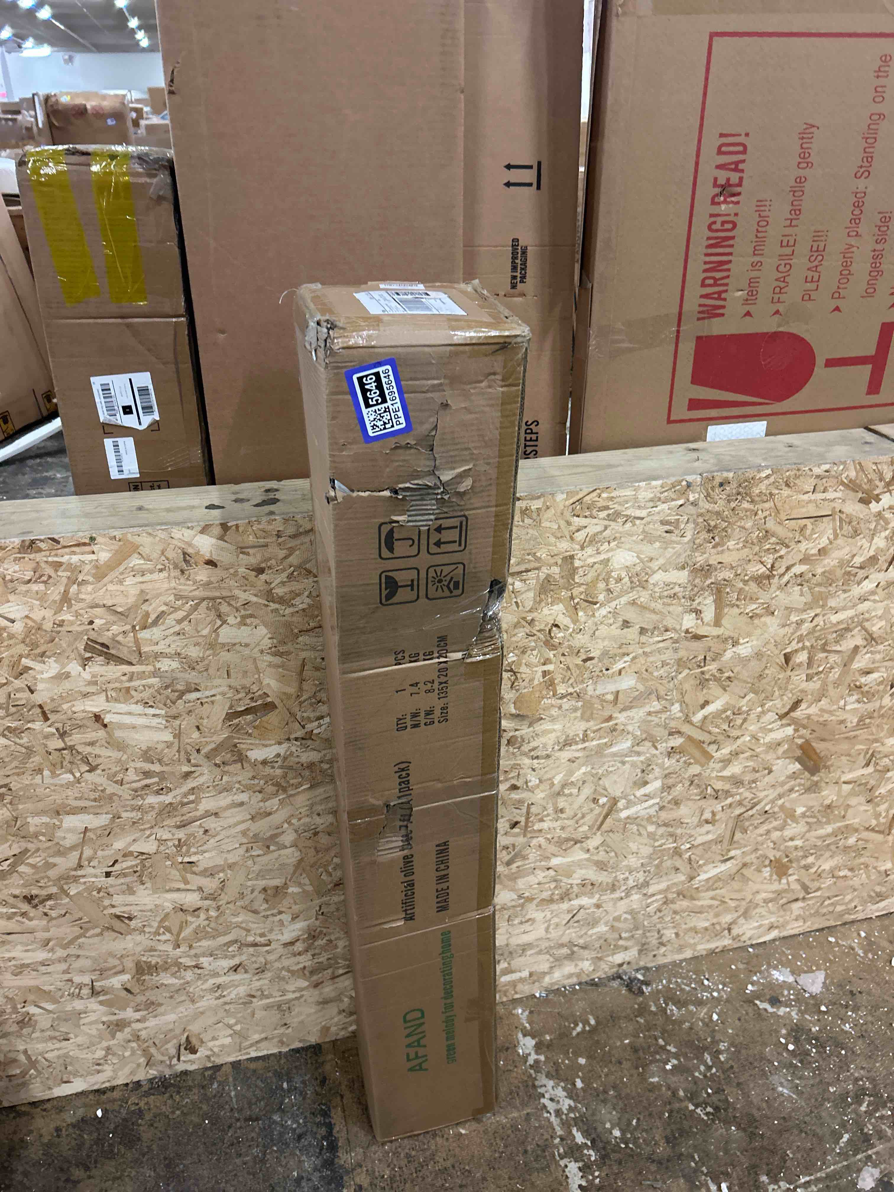 Condition photo showing New/Like New for Artificial Olive Tree 7ft(82in,2200+Uv Protection Leaf) Tall,Faux Olive Tree Indoor Artificial Tree for Modern Home Office Living Room Floor Decor Indoor