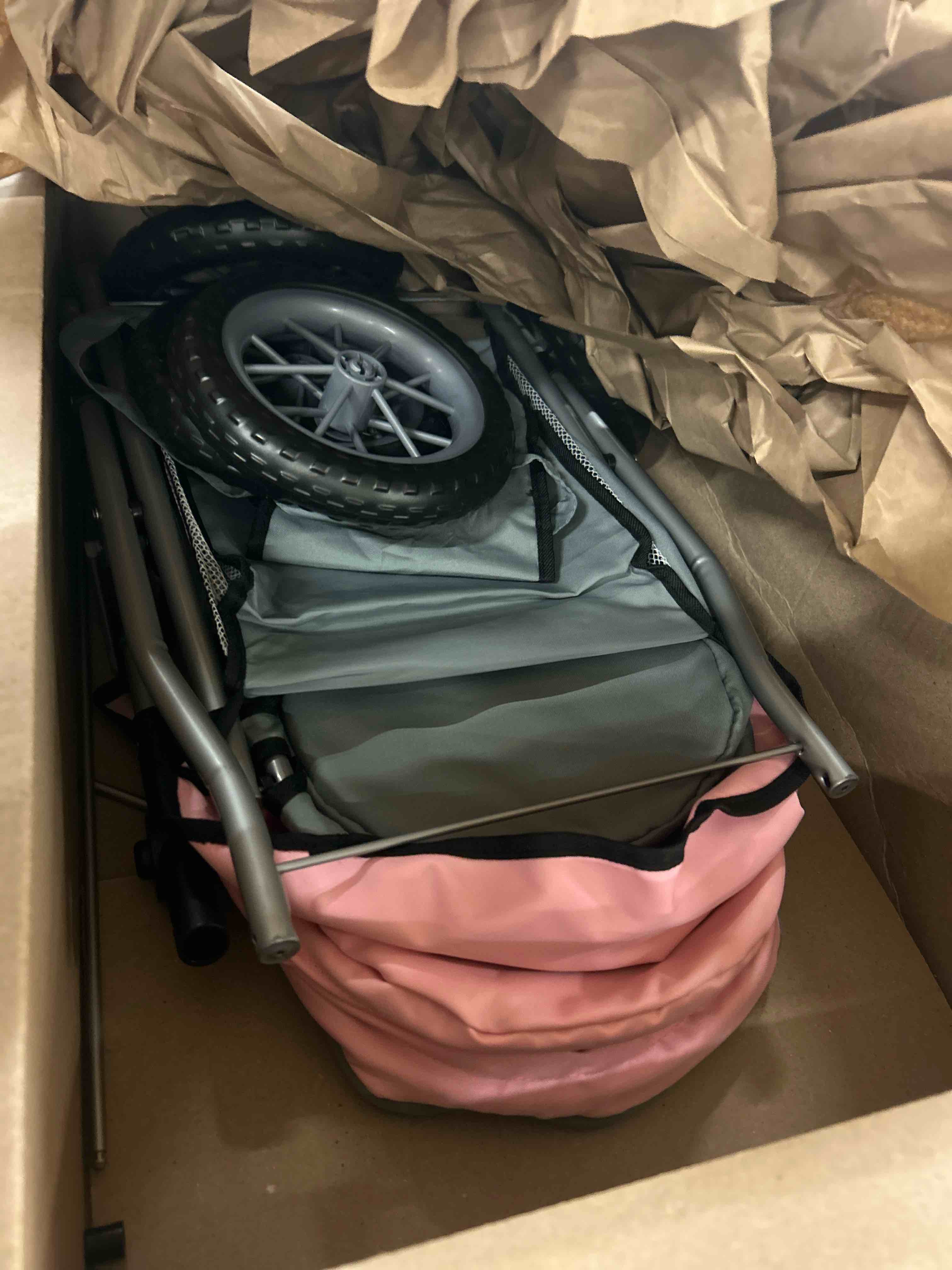 Condition photo showing New/Like New for Bayer Design Baby Doll Trendy Pram in Grey/Pink, 67 x 41 x 68 centimeters, 1300800