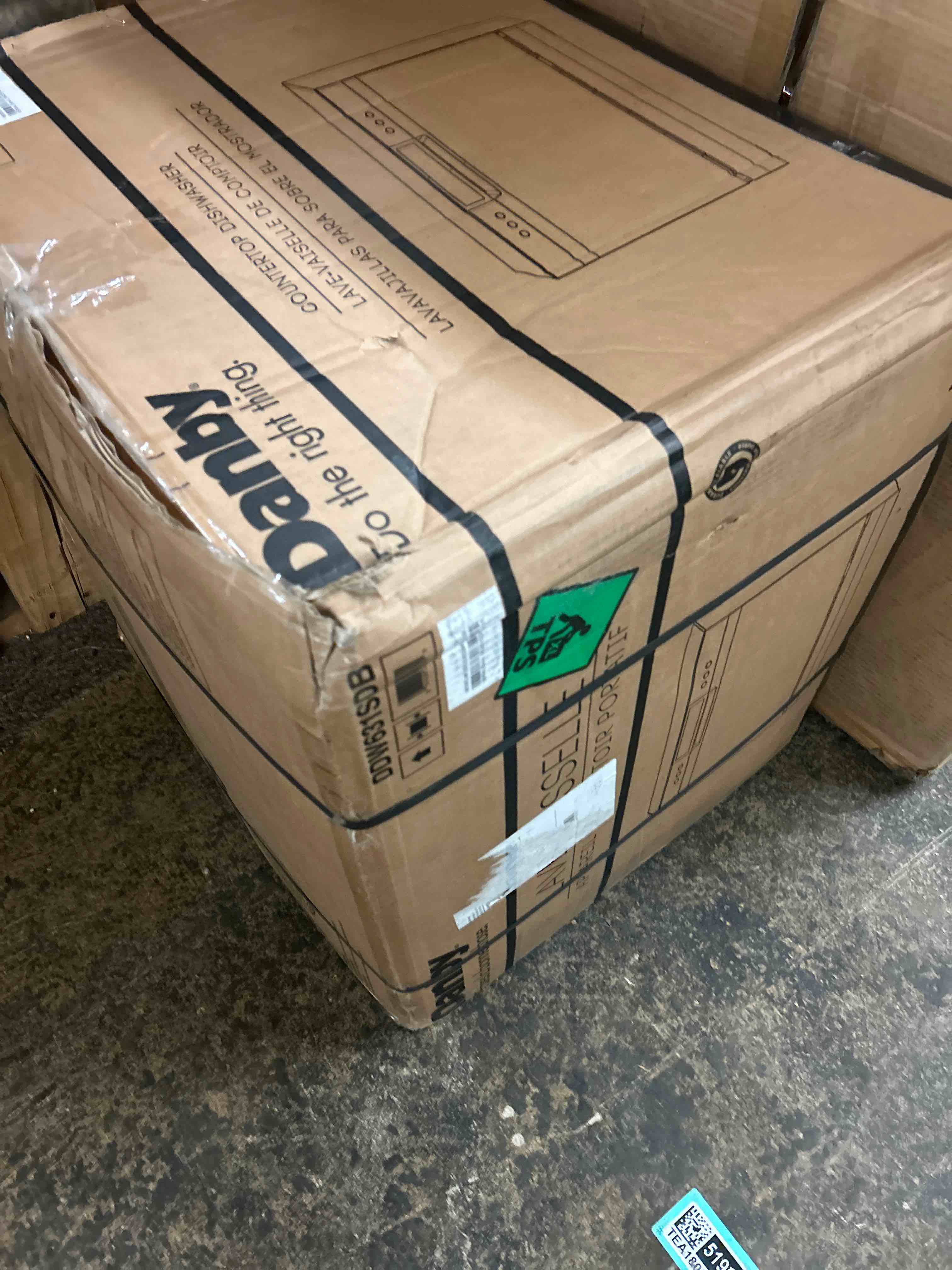 Condition photo showing New/Like New for Danby DDW631SDB Countertop Dishwasher, Stainless Steel