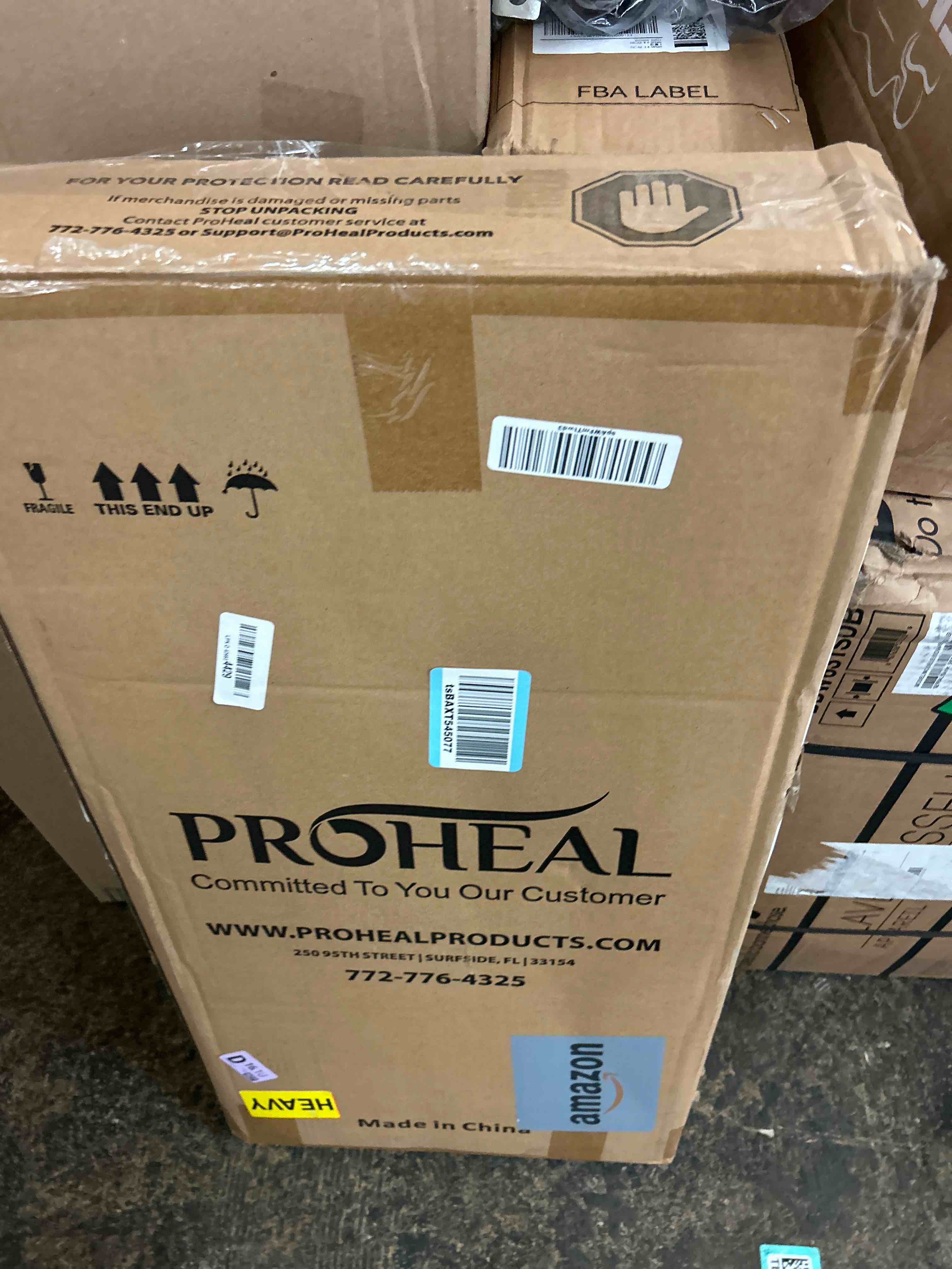 Condition photo showing New/Like New for ProHeal Medical Overbed Table with Wheels and Adjustable Height - Gray Rolling Over Bed Table for Home and Hospital Use