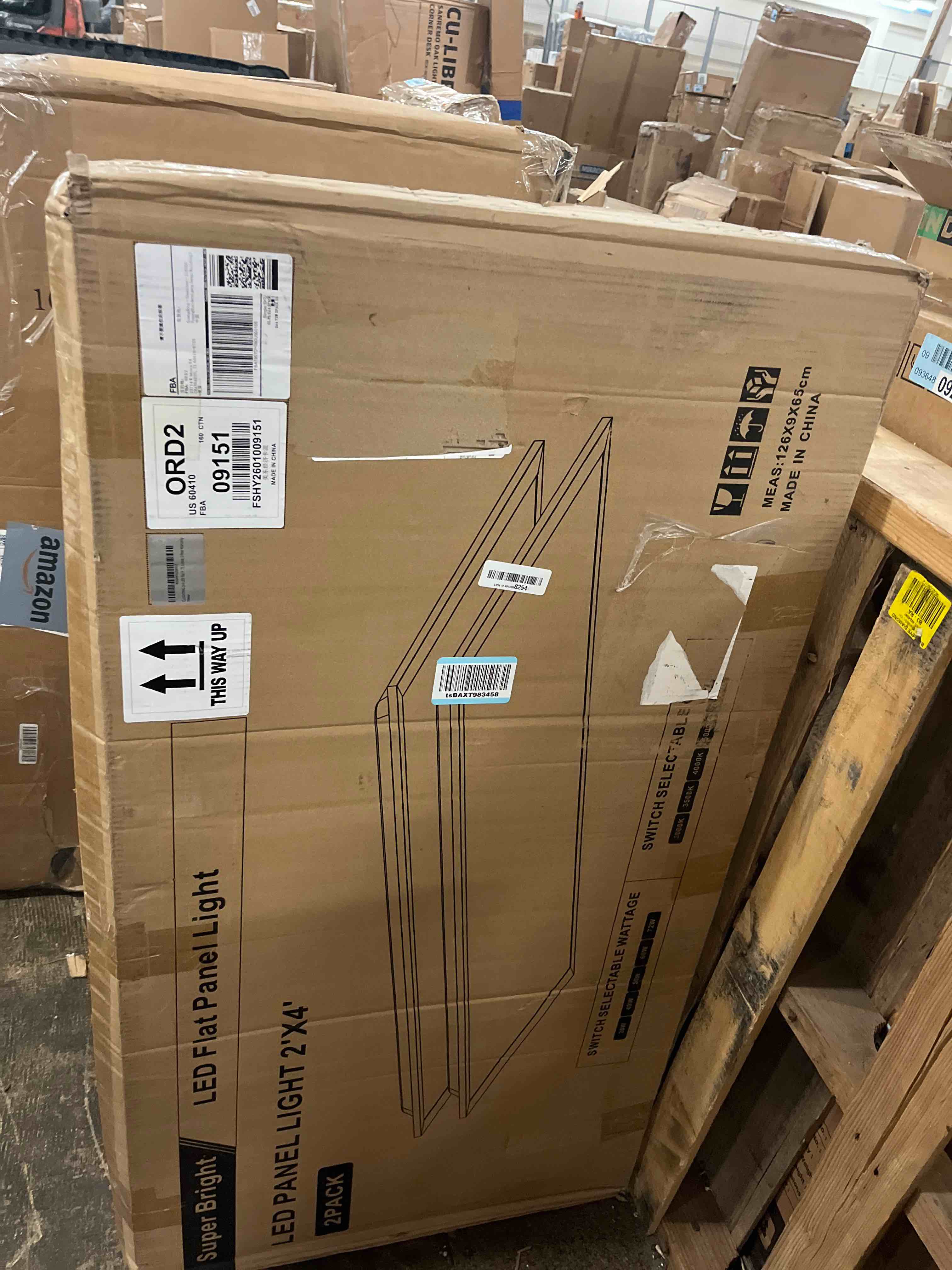 Condition photo showing New/Like New for 2x4 feet led flat panel light 2 pack, drop ceiling light for office, dimmable led ceiling light, selectable 30w/40w/50w/60w/72w, 3000k/3500k/4000k/5000k/6300k, etl listed, 5-year warranty