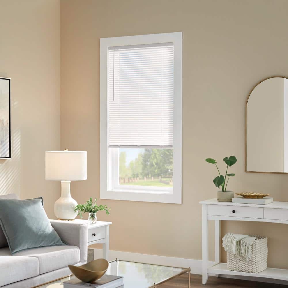 mainstays cordless 1  vinyl light filtering blinds  white  29  width x 64  length