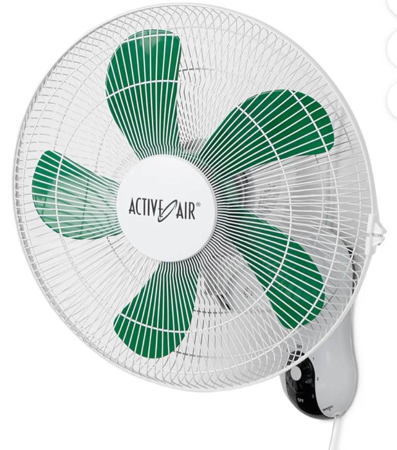Hydrofarm Active Air ACF16 16 Inch 3-Speed Mountable Oscillating Hydroponic Grow Fan