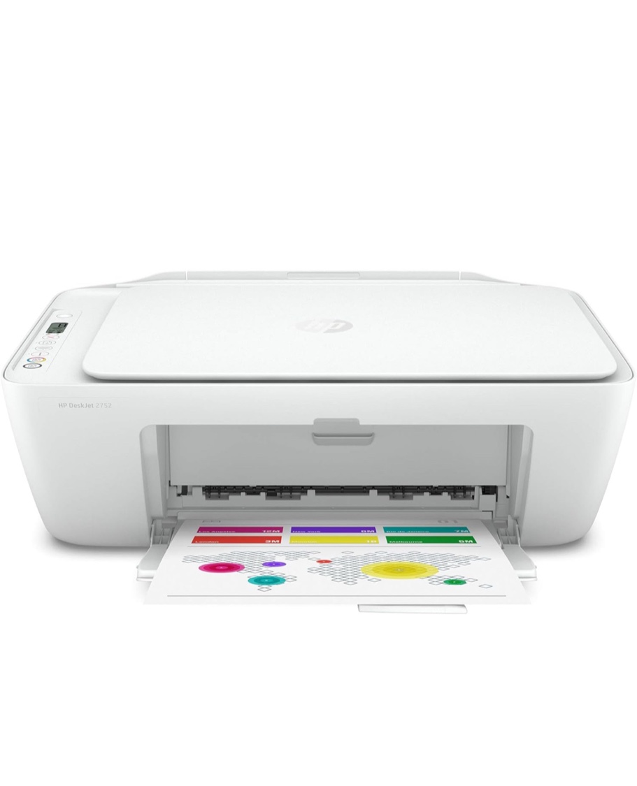 HP DeskJet 2752 All-in-One Color Inkjet Printer Scanner and Copy with Mobile Printing, Wireless Printers for Home and Office, Instant Ink Ready, Dual-Band WiFi, 8RK11A (Renewed)
