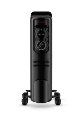 PELONIS Oil Filled Radiator Heater for Indoor Use Large Room with Remote, Electric Space Heater with Thermostat, Energy Efficient with ECO Mode, 24H Timer, Quiet, Overheat & Tip-Over Protection, 1500W