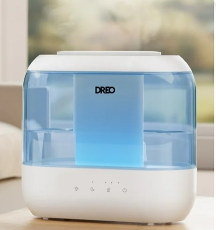 Dreo Humidifier for Bedroom, 4L Cool Mist Top-Fill Ultrasonic Humidifiers, Essential Oil Diffuser and Nightlight, 32H Runtime, 28dB Quiet Vaporizer Humidifier  for Home, Baby Room, Touch Control