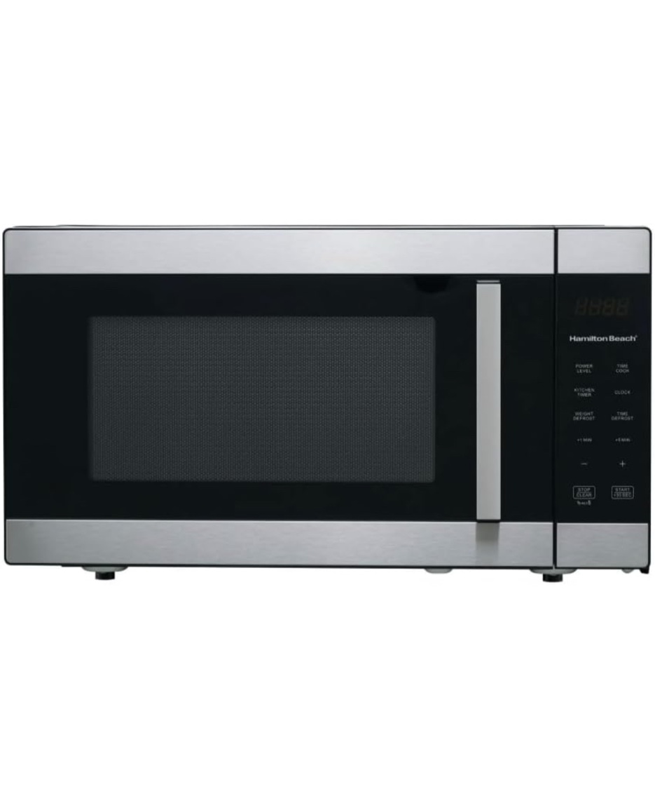 Hamilton 1.6 Cu ft Sensor Cook Countertop Microwave Oven in Stainless Steel, New