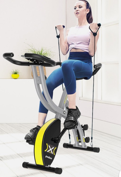 Folding Stationary Upright Indoor Cycling Exercise Bike Recumbent Fitness Bike