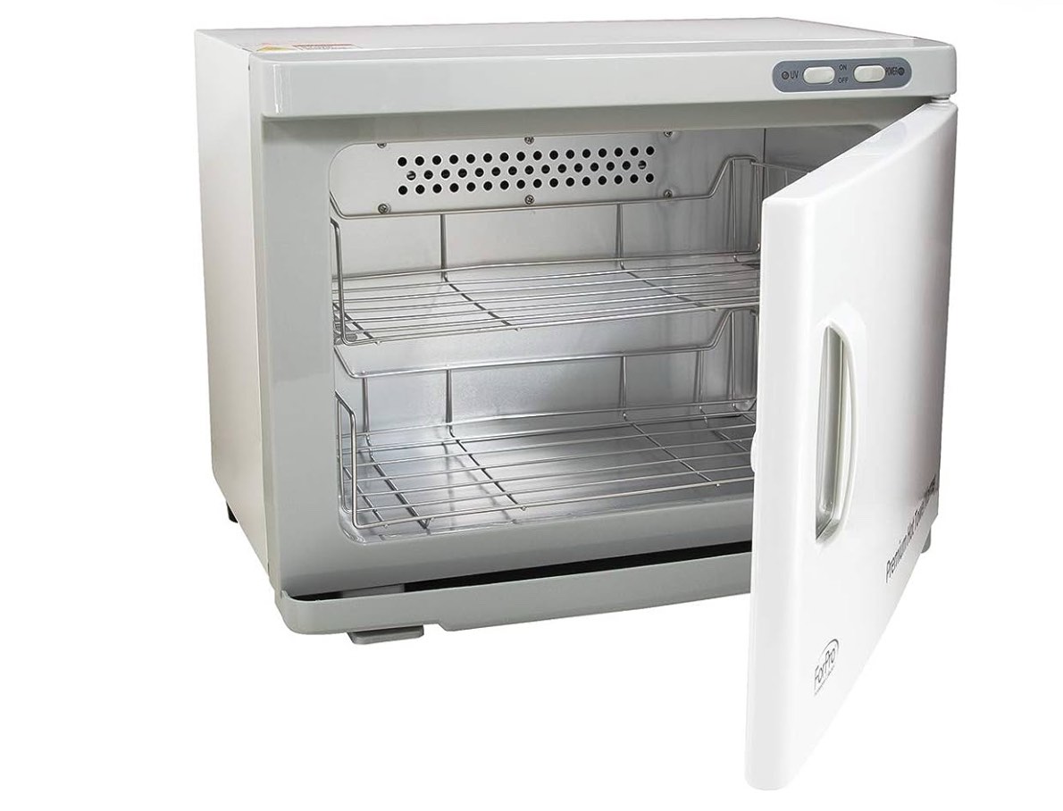 ForPro Professional Collection Premium Hot Towel Warmer, 23L Extra Large Capacity, Two Stainless Steel Racks, White