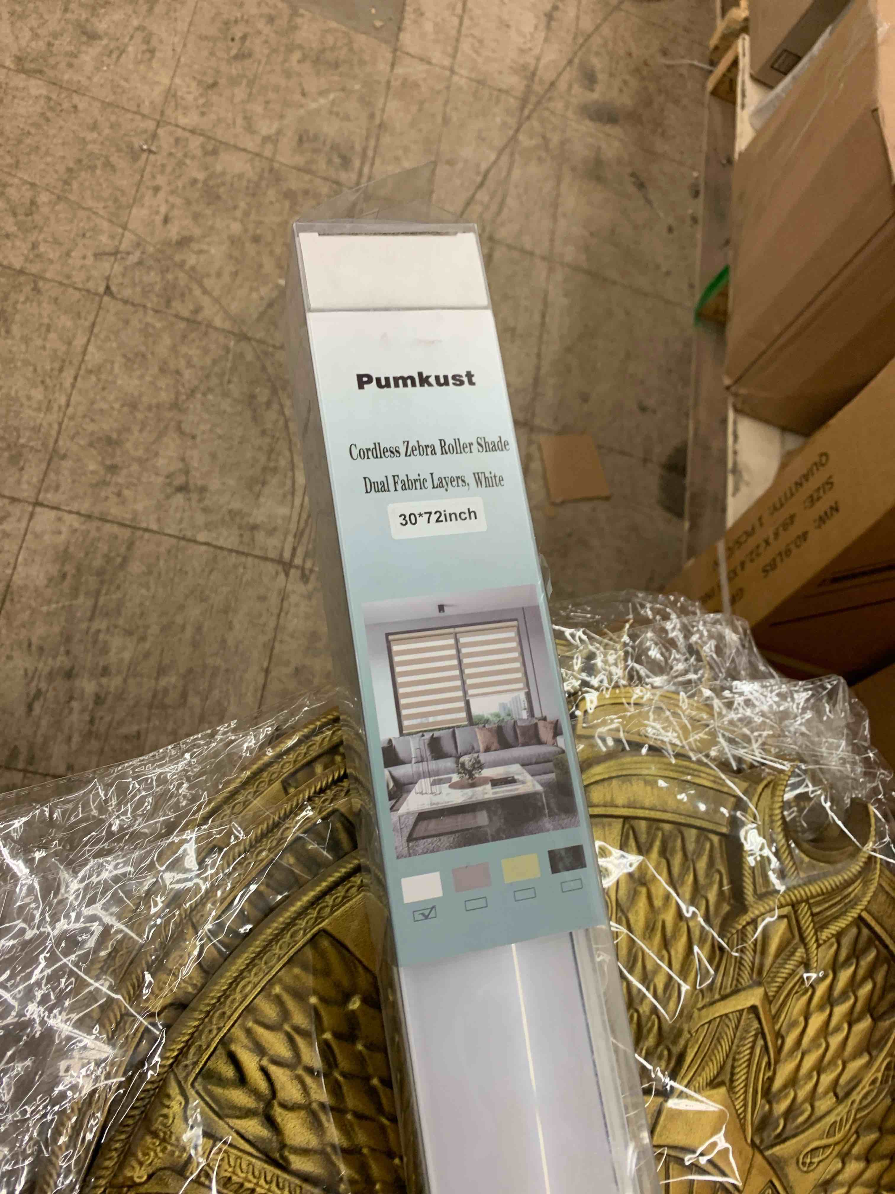 Size Custom Zebra Blinds Cordless for Windows, Blackout(85%) Dual Layer Zebra Roller Shades Sliding Glass Door Horizontal, Privacy Light Control Day and Night for Home, White 30x72”