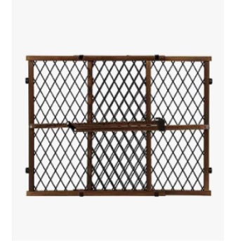 Evenflo Position & Lock Baby Gate, Pressure-Mounted, Farmhouse Collection