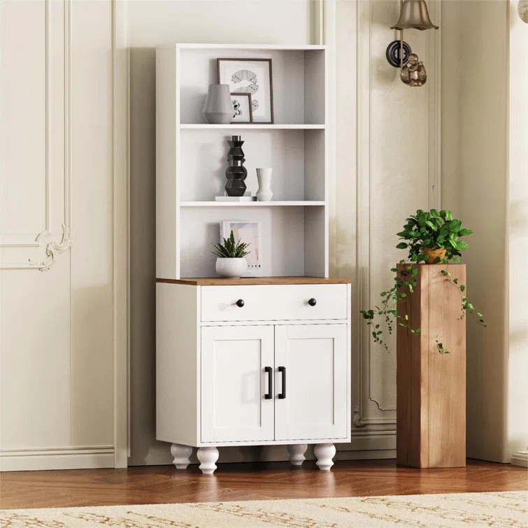 Ertis 62.9" Kitchen Pantry With Drawer