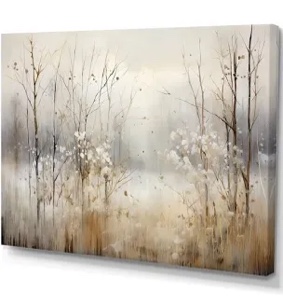 Winter meadow view calmness ll meadow wall art