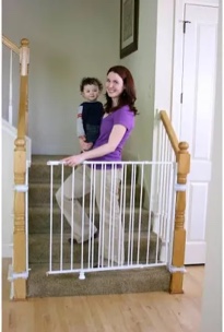 Regalo Top Of Stairs Metal Baby Gate